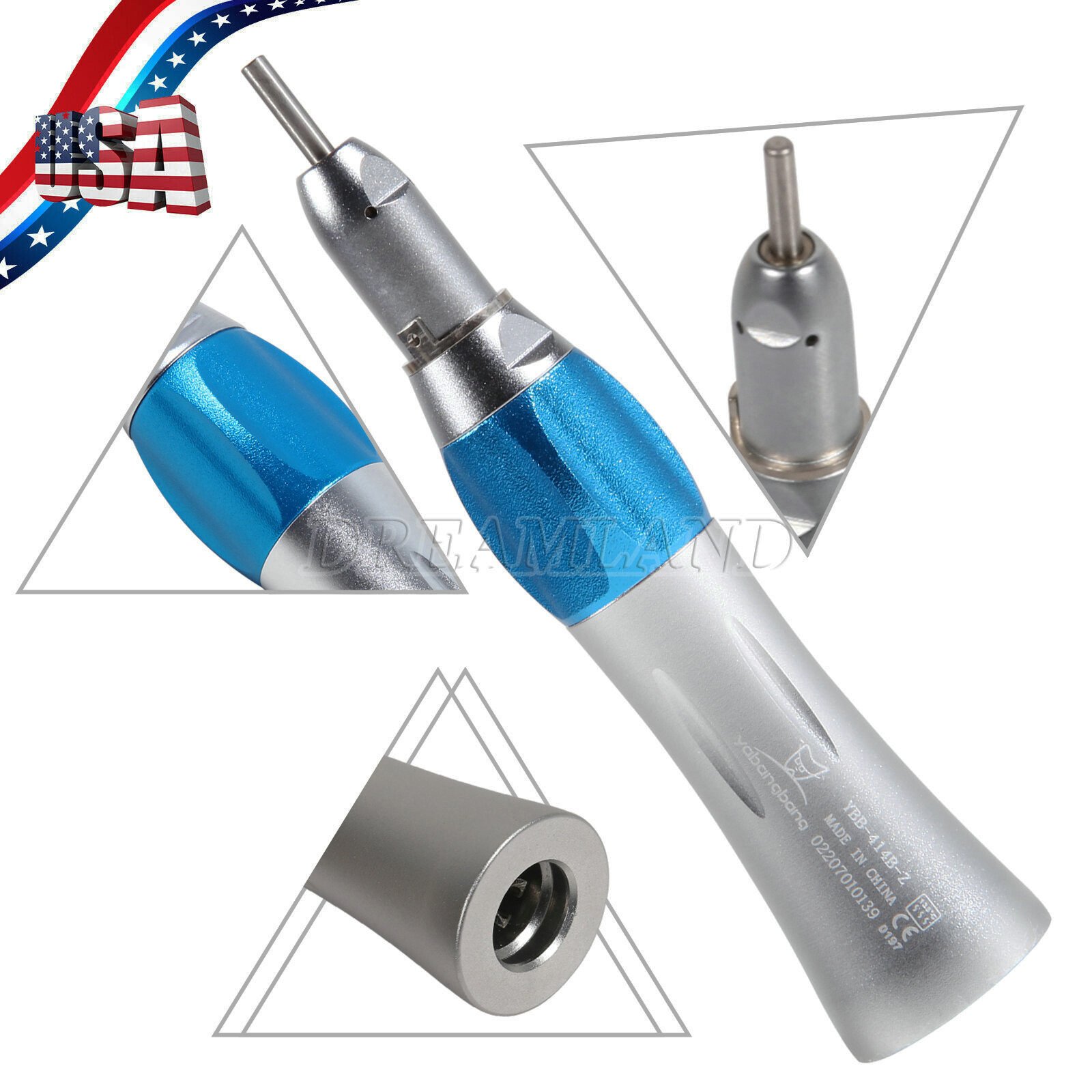 SEASKY Dental Slow Low Speed Straight Handpiece Nose Cone E-type HP