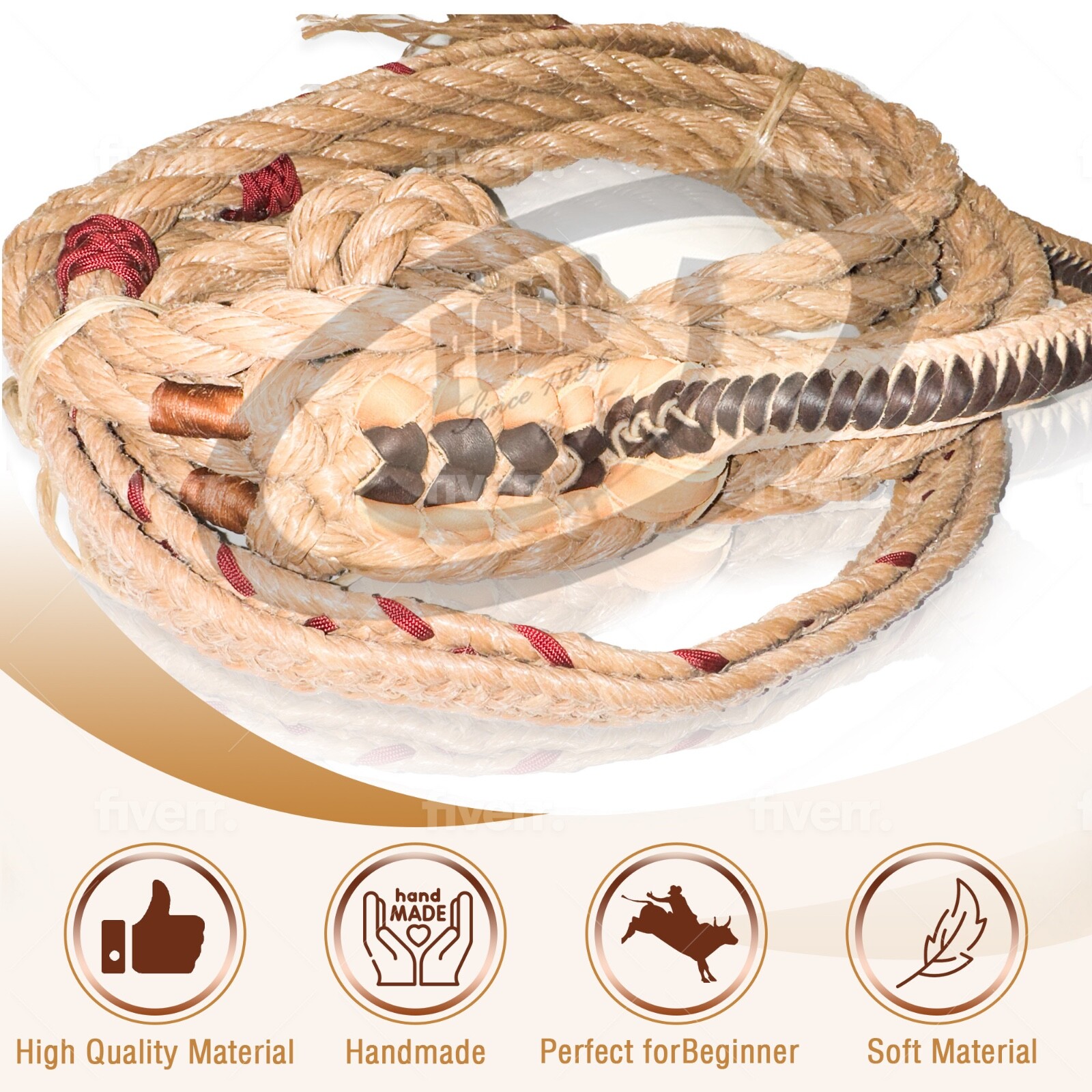Bull rope 9/5 Right hand bull riding gear rodeo equipment