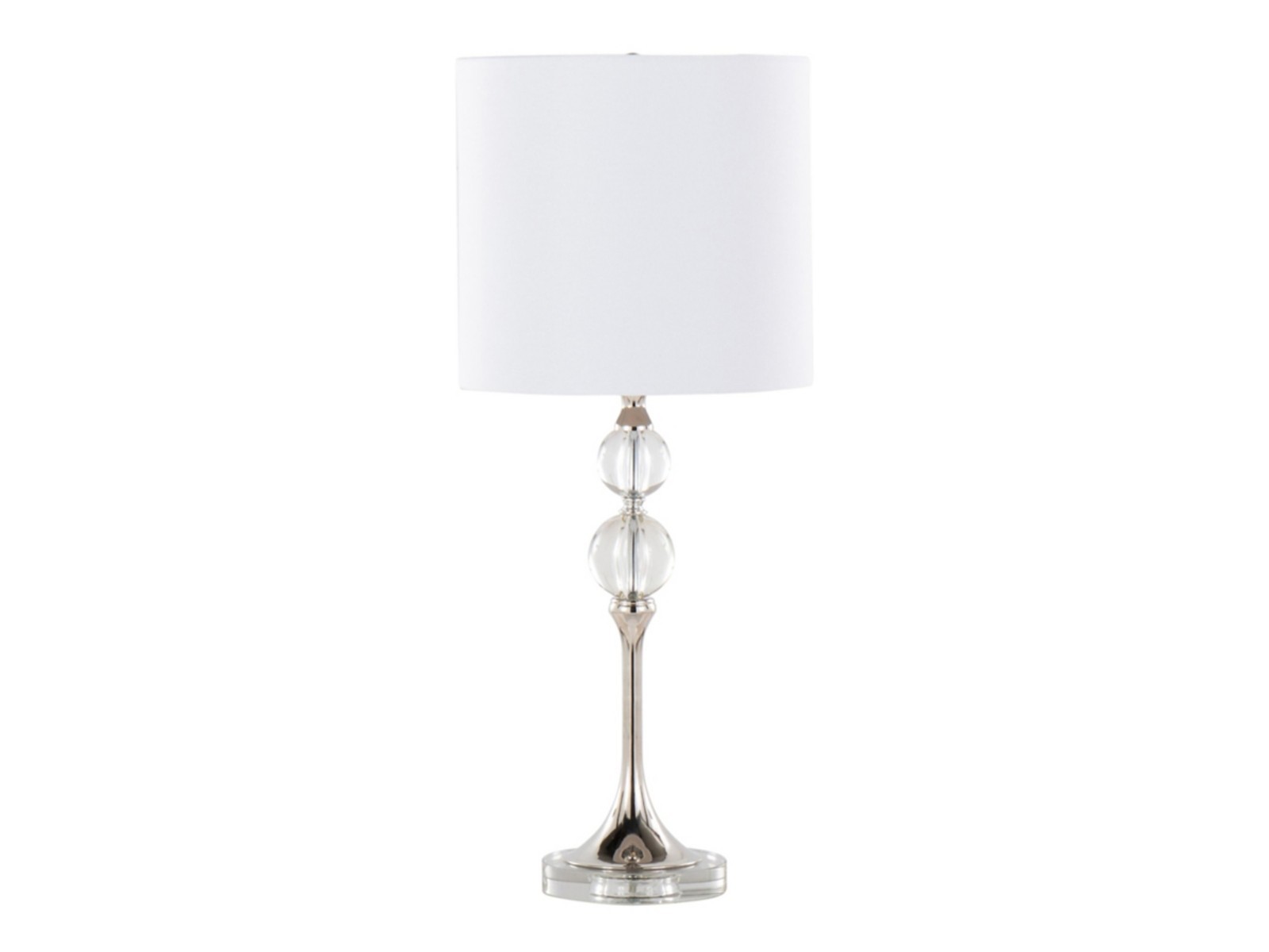 SET OF 2 LumiSource Clara Crystal Table Lamp Modern Bedroom Living Room Decor