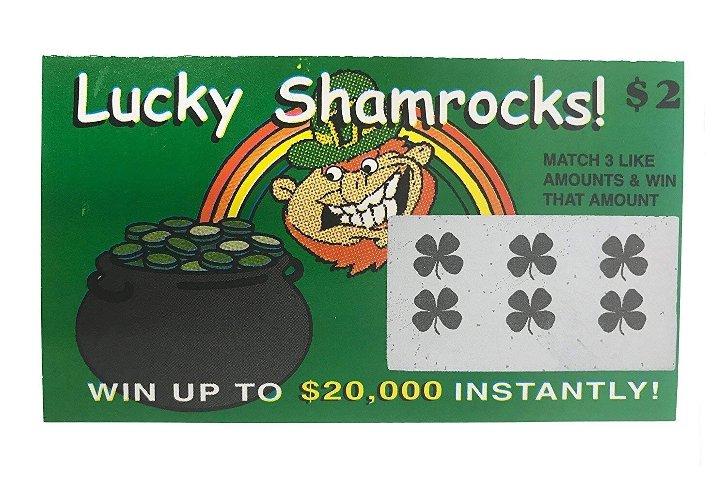 10 Fake Prank Lotto Tickets - Funny Lottery Evil Joke Set