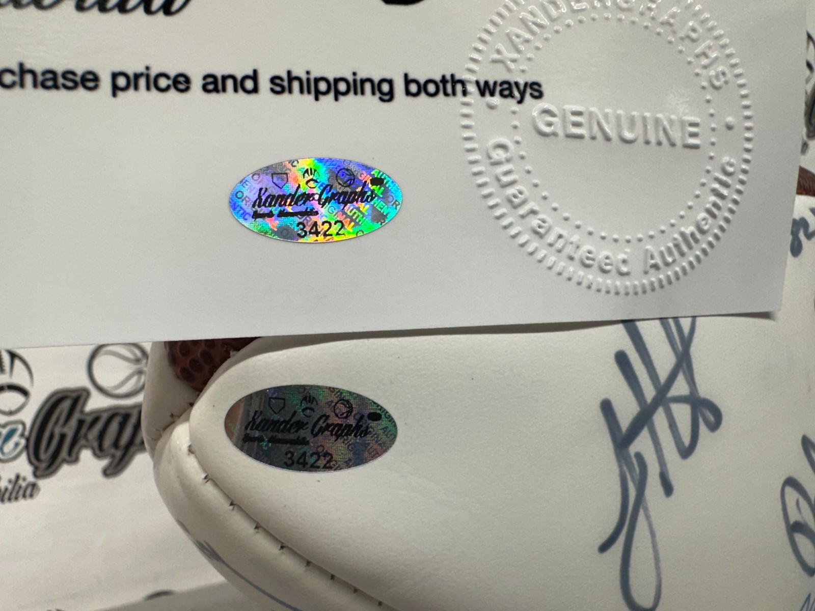 2004 NFC PRO BOWL TEAM SIGNED AUTOGRAPHED FOOTBALL-COACH ANDY REID CHAMP BAILEY