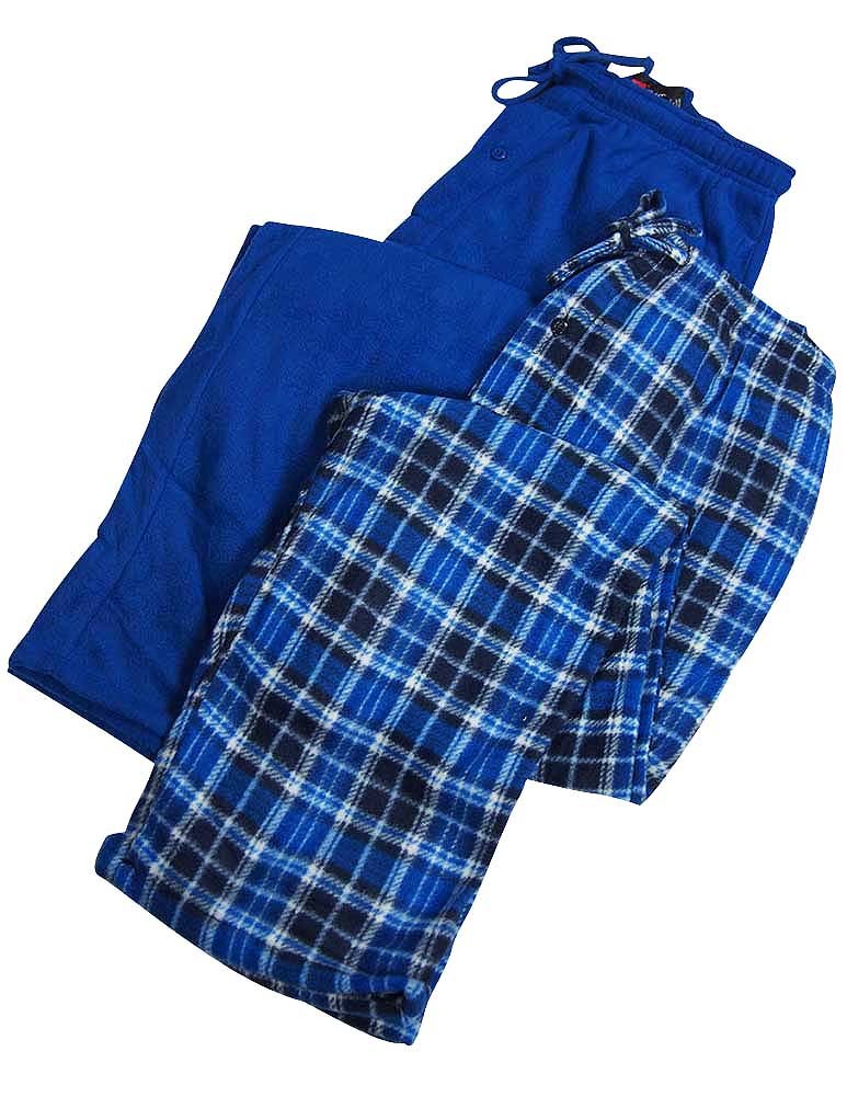 Hanes Mens and Big Mens Pack of 2 Microfleece Pajama Sleep Lounge Pant