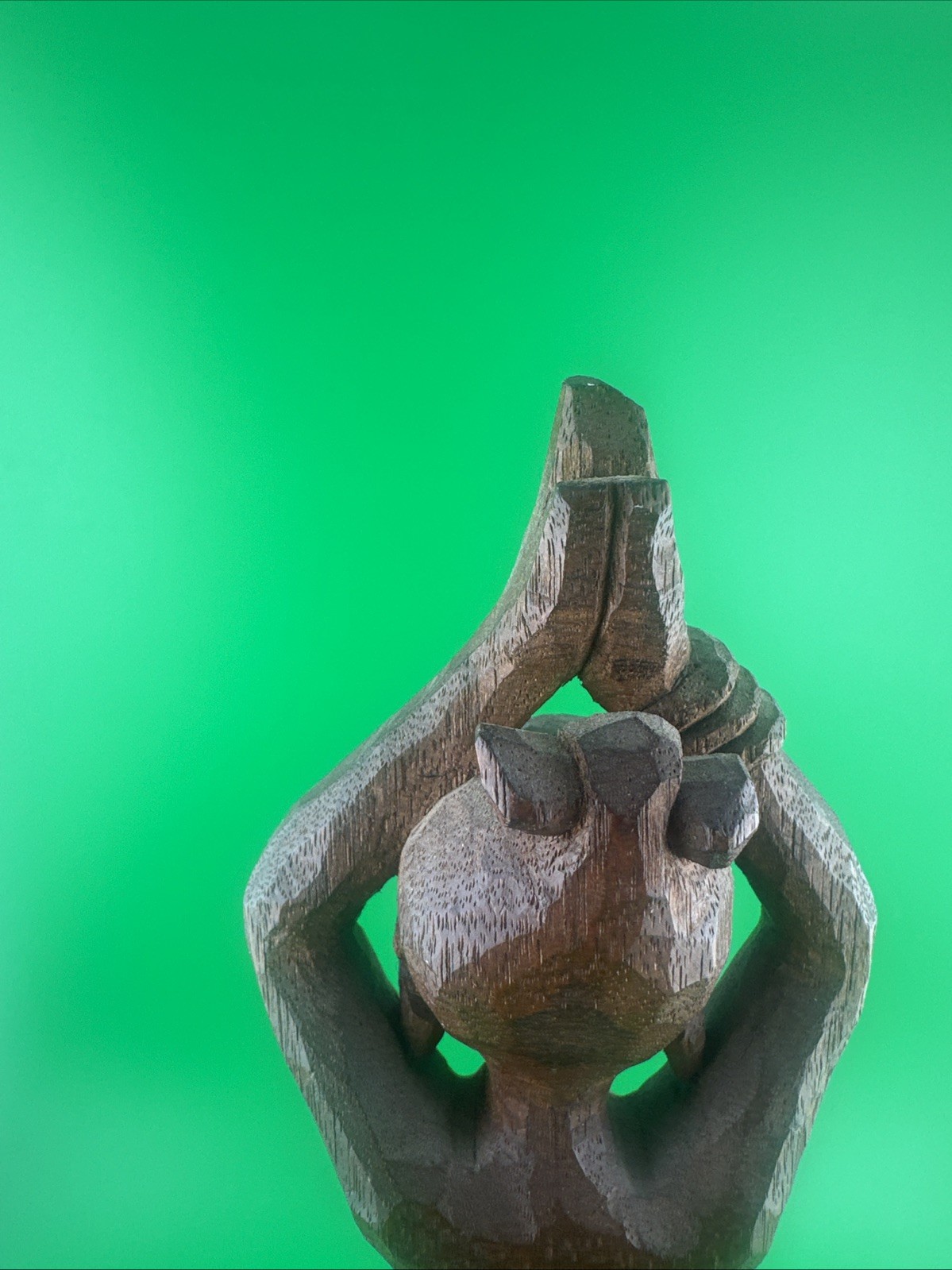 Amazing Hand Carved Vintage African Woman 10” Signed EF.F 68