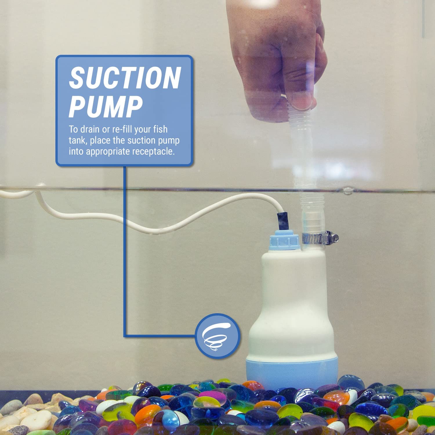 12v Submersible Fish Tank Water Pump W/ 10ft Discharge Hose And Filtered Mesh In