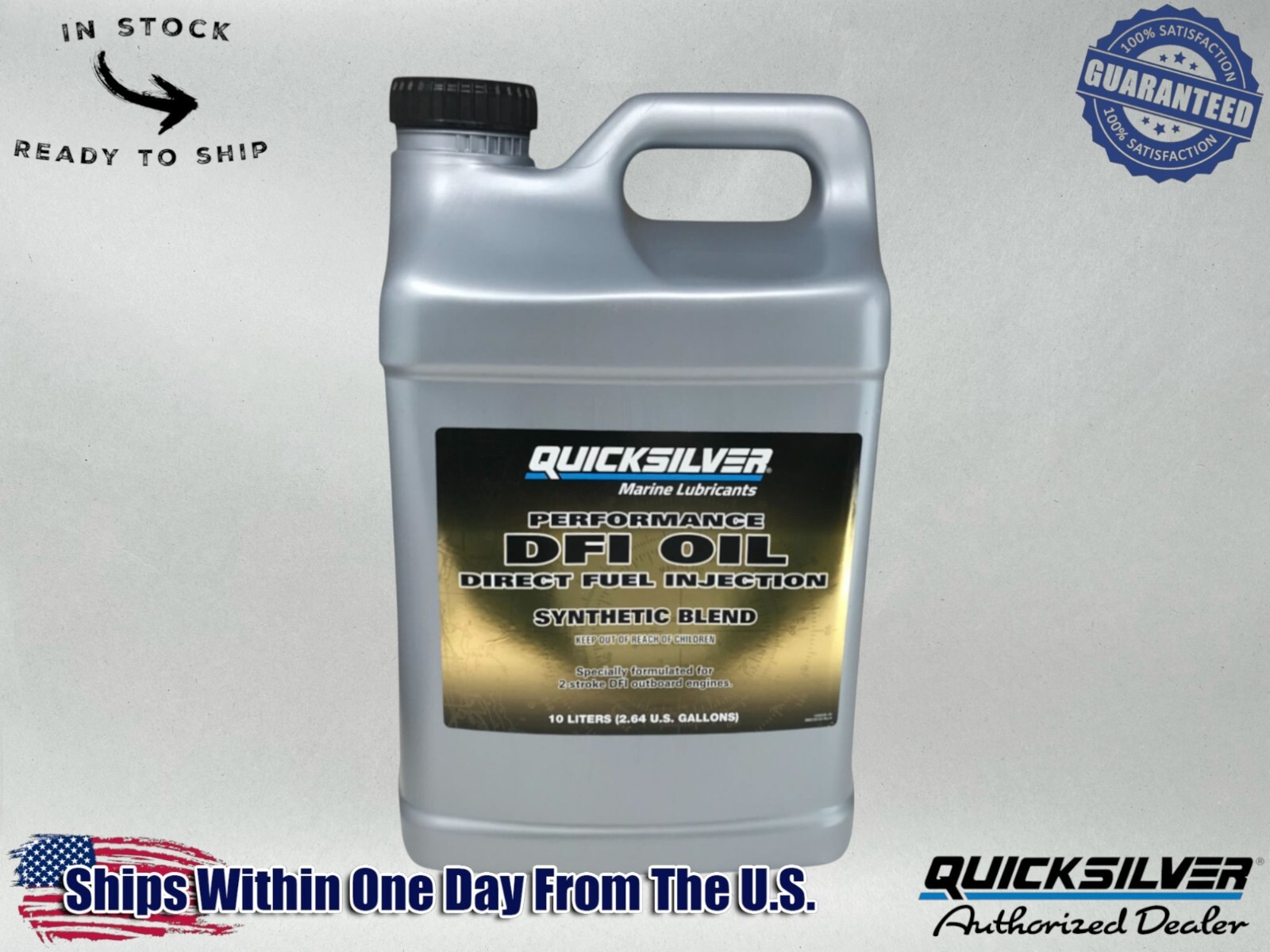 Quicksilver OEM DFI Direct Injection SS 2-Stroke Oil 2.5 Gallon 8M0229801