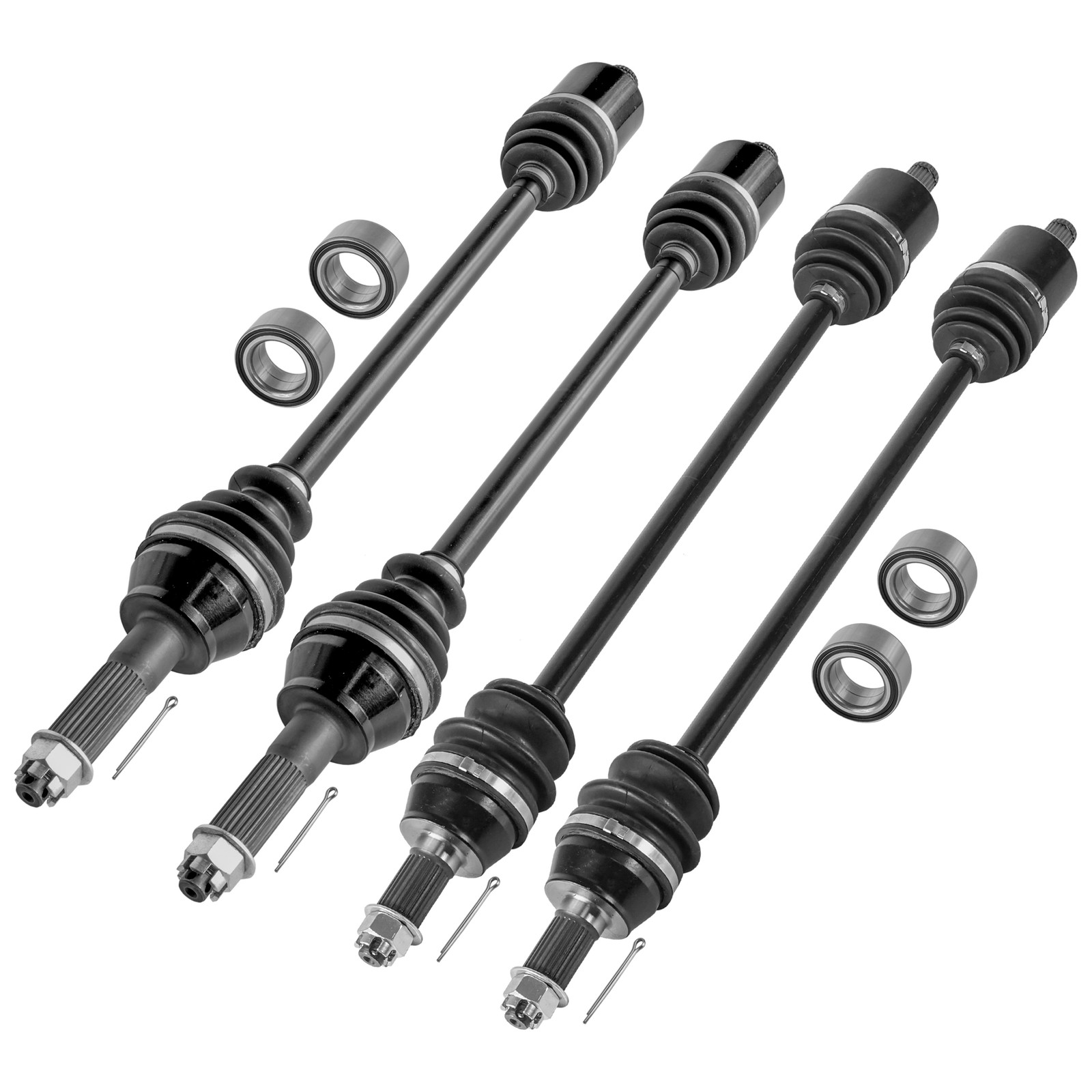 Front & Rear CV Joint Axle W/ Bearing For Polaris RZR XP 900 11-13 Left & Right