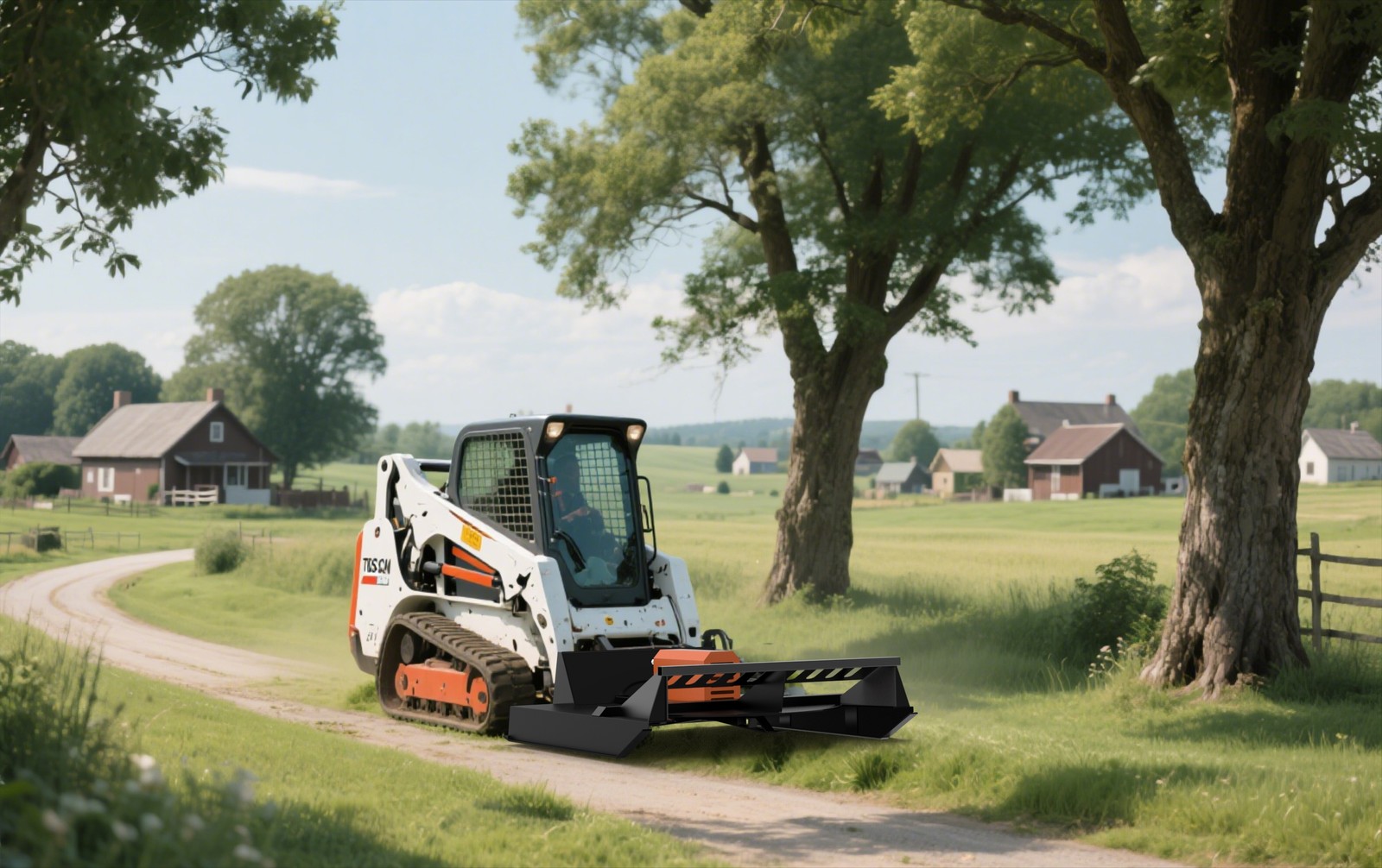 Wolverine BC-13-72W Skid Steer Brush Cutter Mower 72in Heavy Duty 2 Blades