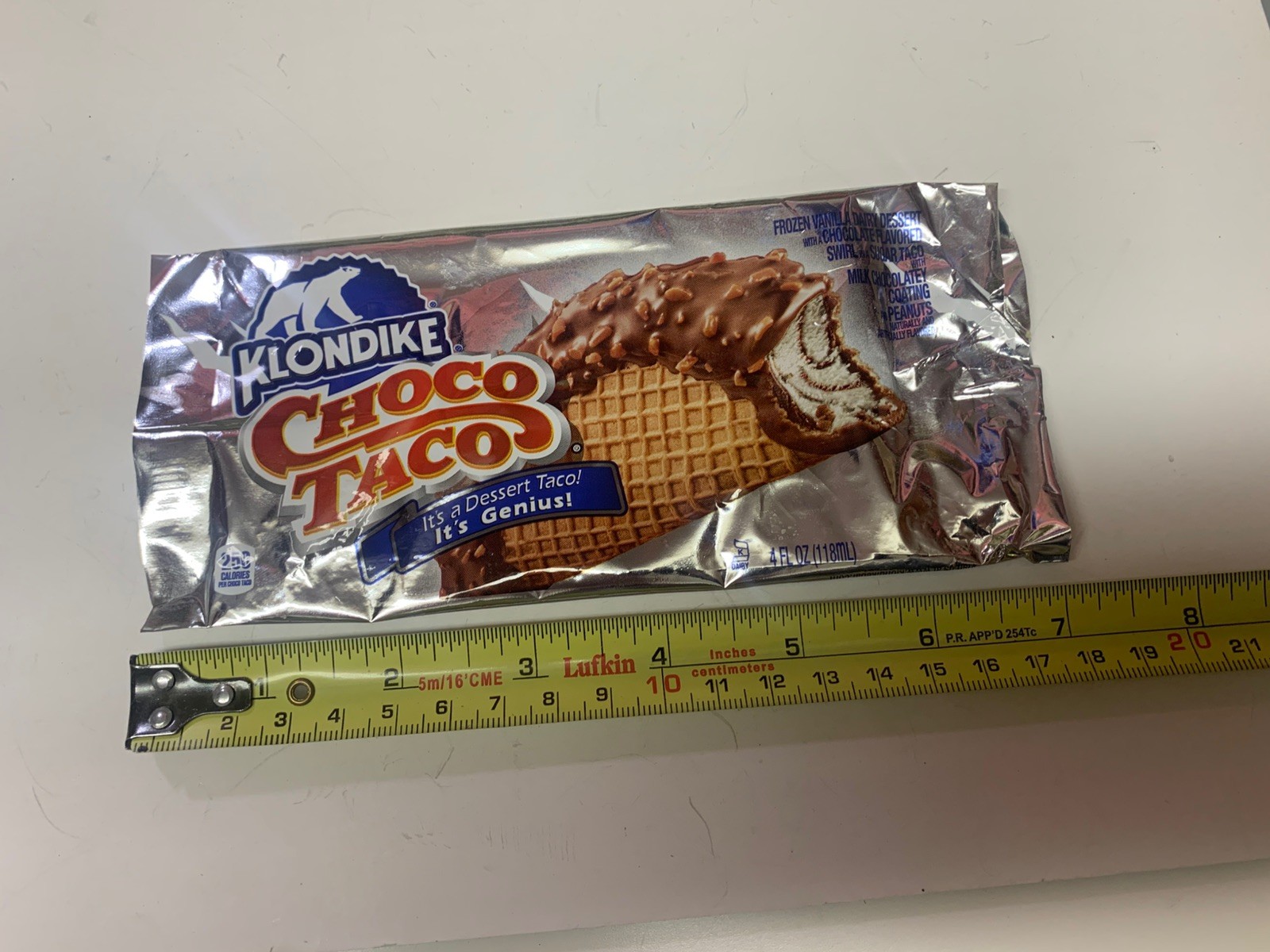 AMAZING Klondike Choco Taco WRAPPER ONLY Ice Cream RARE Dessert DISCONTINUED OOP