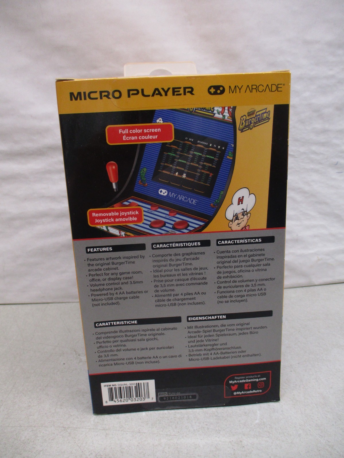 Burgertime My Arcade Micro Player Retro Arcade