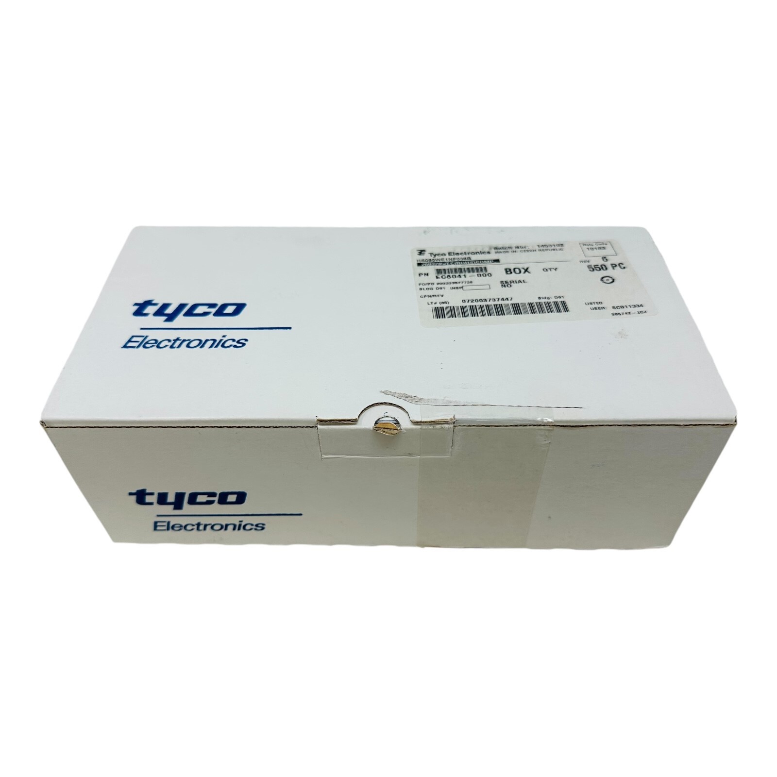 TYCO ELECTRONICS EC8041-000 CABLE MARKERS NEW/UNUSED SURPLUS BOX OF 550pcs