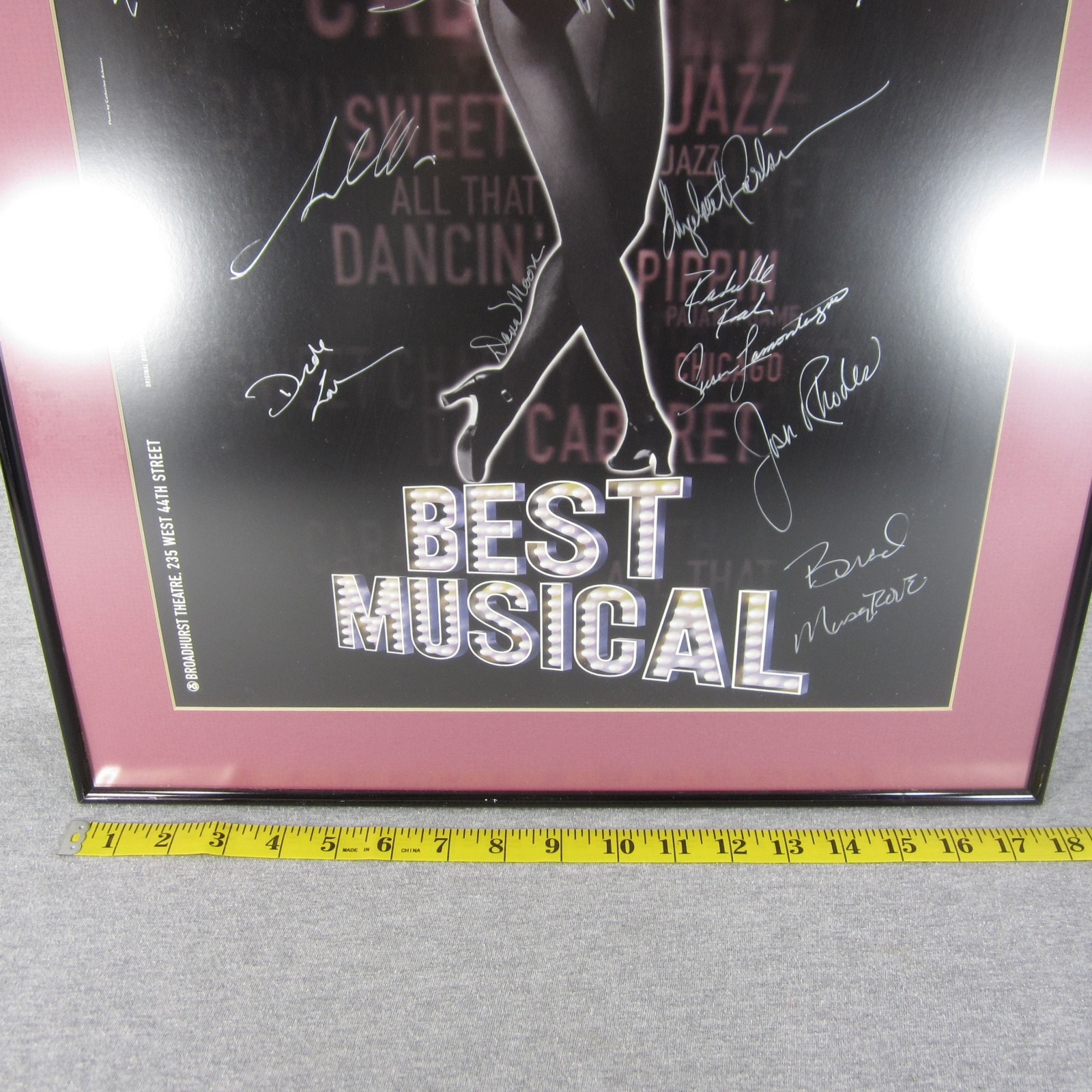 Fosse 1999 Tony Award Best Musical Cast-Signed Poster from Broadway Play
