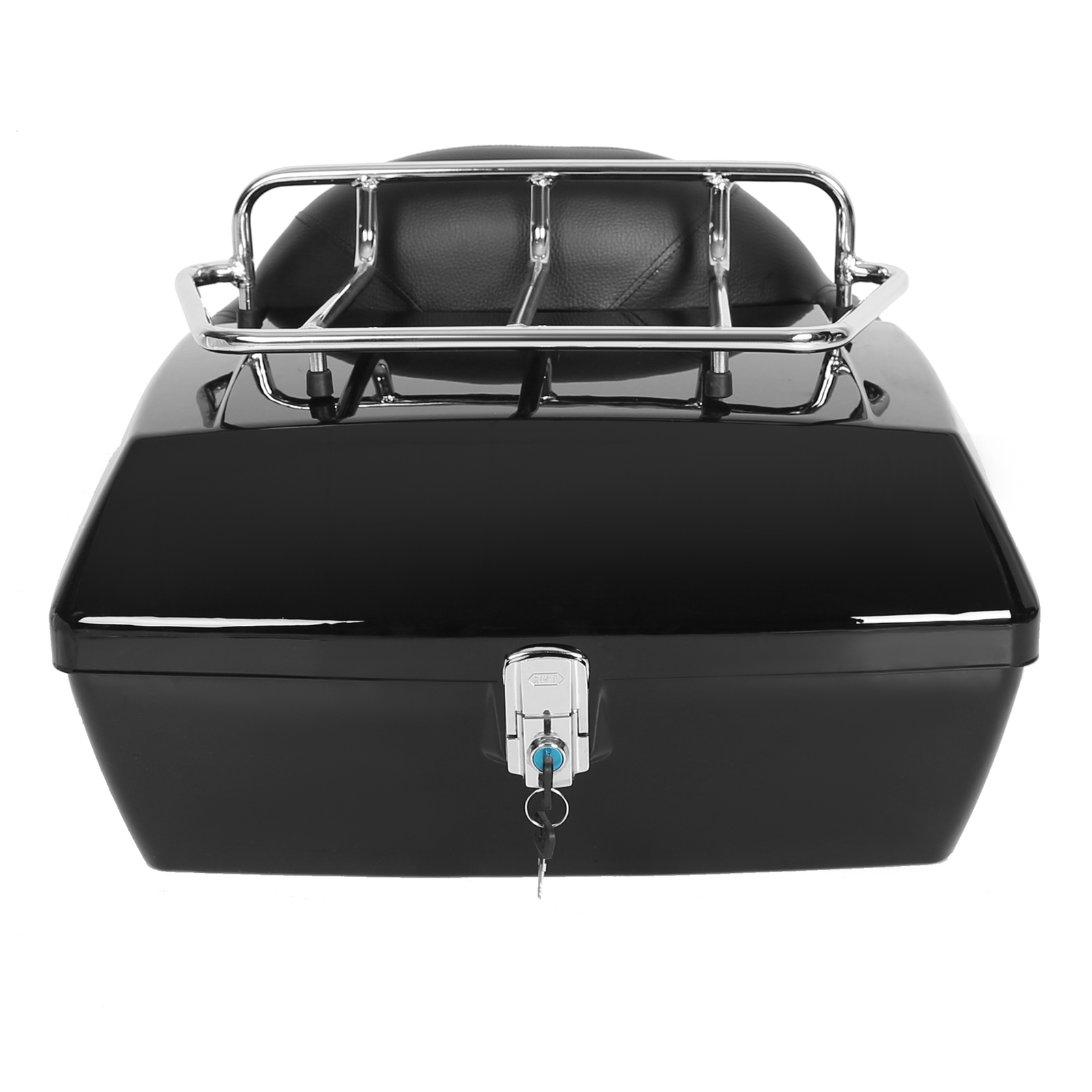 Motorcycle Trunk Tour Pack Luggage For Harley Honda Cruiser Tail Box Top Rack