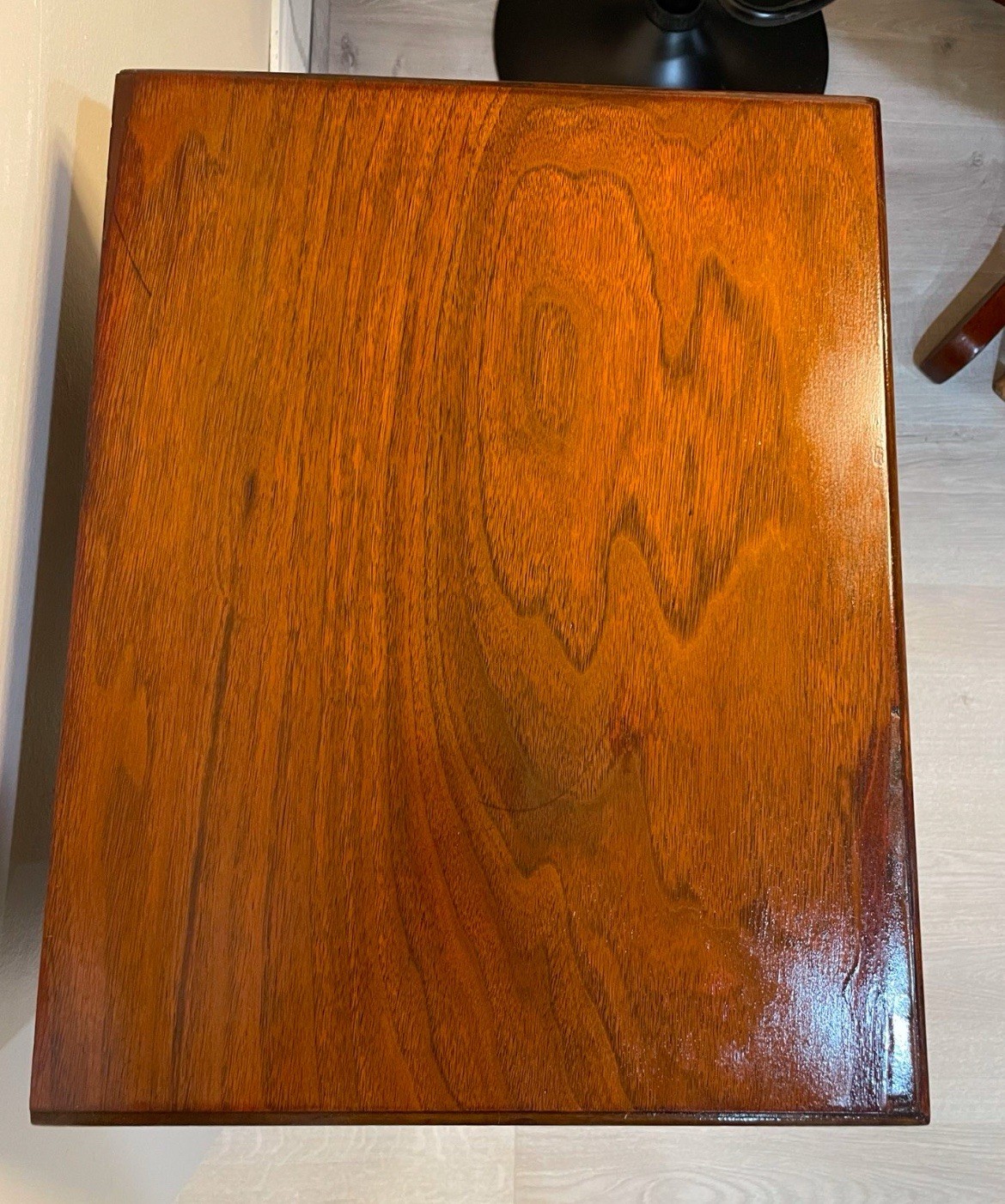 Antique VTG Limbert Art Furniture Nightstand Table with Drawer Glass On Top Rare