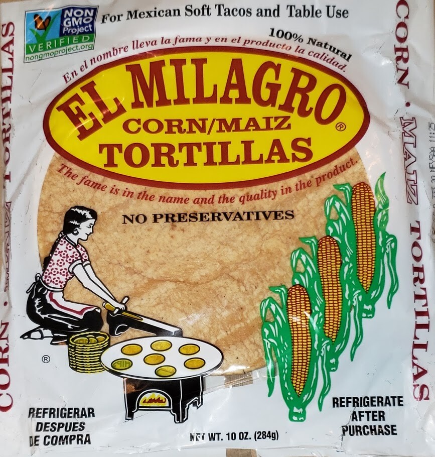 El Milagro Corn Tortillas Tortillas de Maiz  choose 6, 12, 16, 24 or 48 Packs