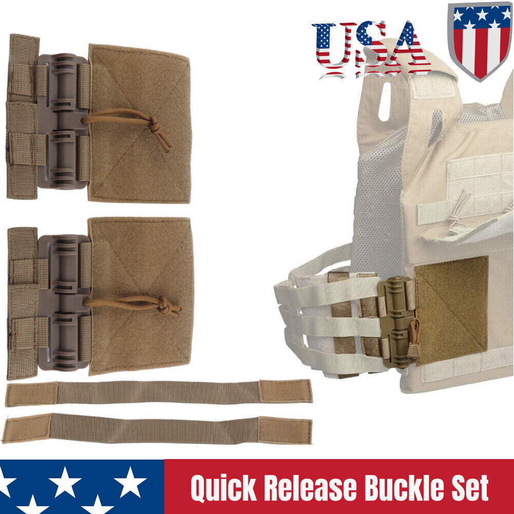 MOLLE Quick Release Buckle Tube Cummerbund Adapter Kit for Plate Carrier Vest