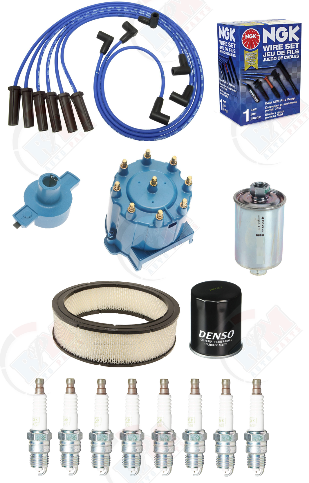 Tune Up Kit (NGK Wires & Plugs) for 1988-1993 Chevrolet GMC C&K1500 5.0L 5.7L