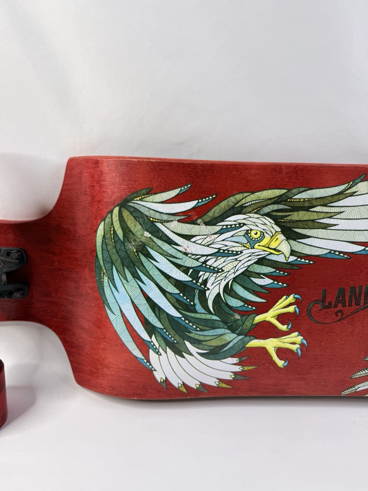 LANDYACHTZ SWITCH 35" EAGLE RED SKATEBOARD COMPLETE-9.5x35/27