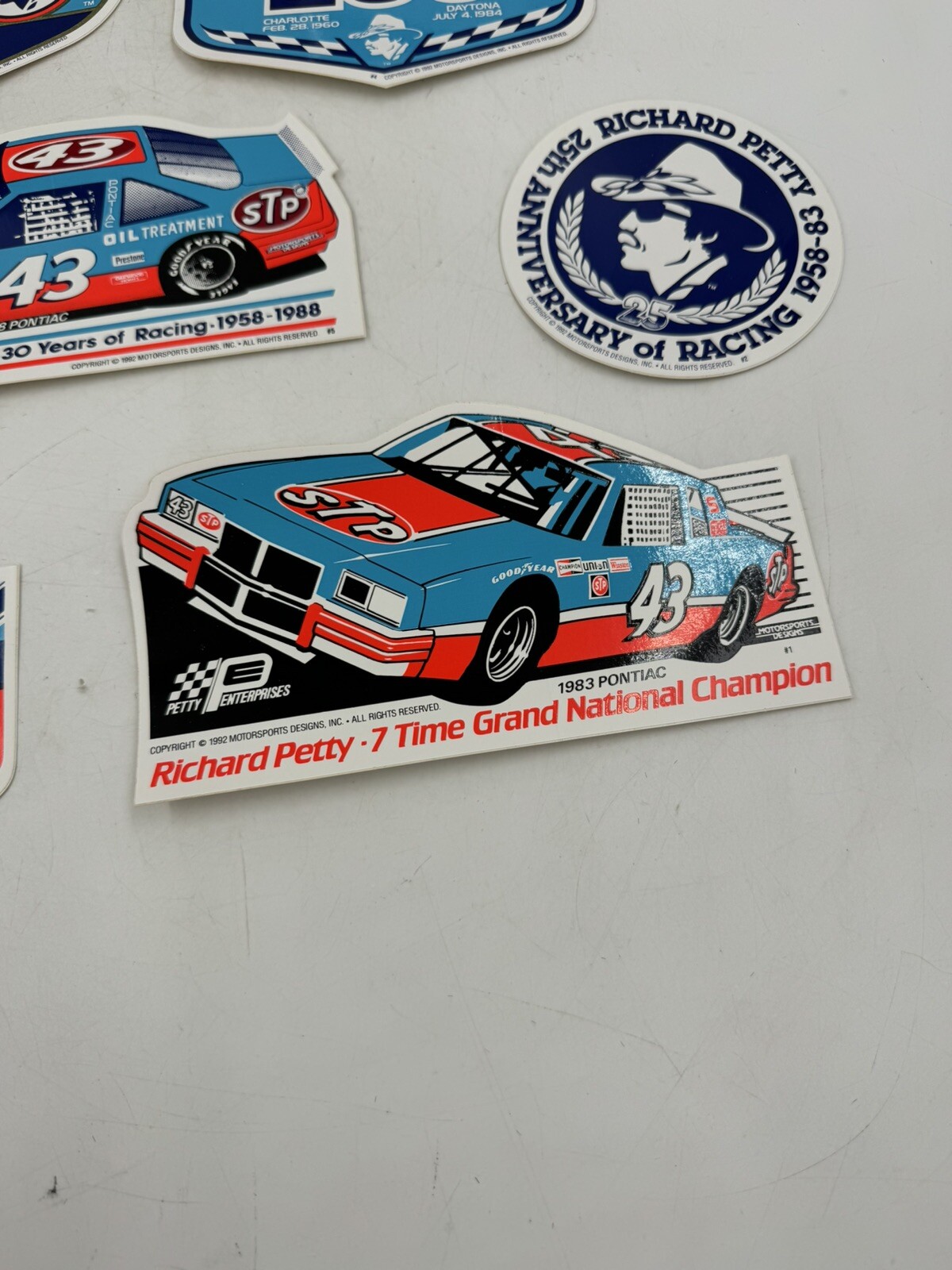 Vintage 1992 Fan Appreciation Tour Richard Petty Decal Collection Introductory