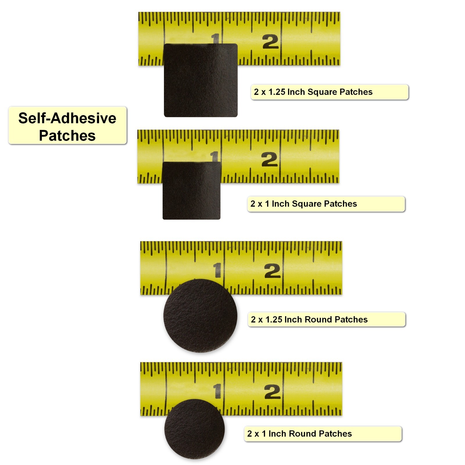 RocRide 36-PC Bike Inner Tube Repair Kit with Vulcanizing and Glueless Patches