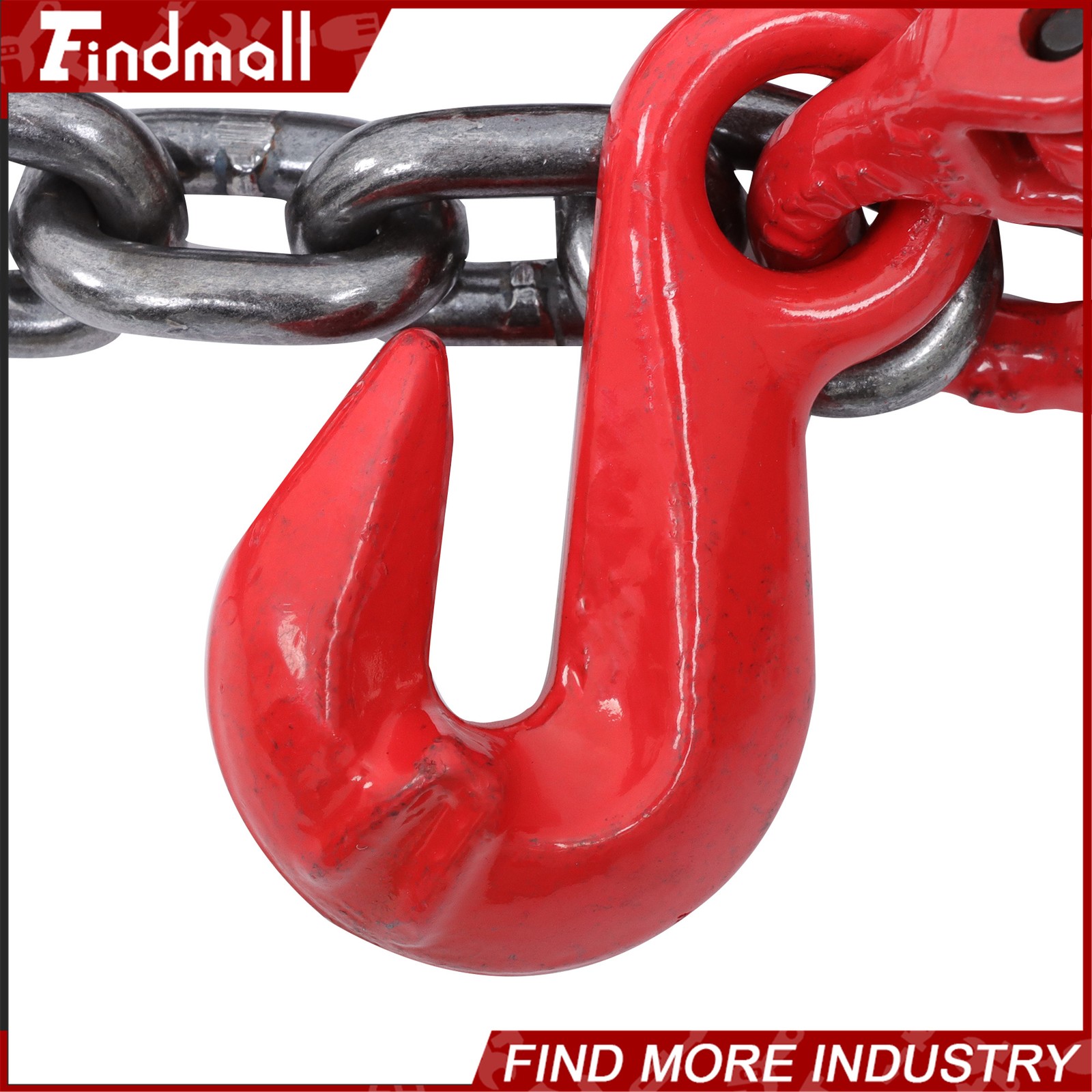 Findmall Chain Sling 5/16In × 5FT G80 11000Lbs 4 Legs Lifting Chain W/Adjusters