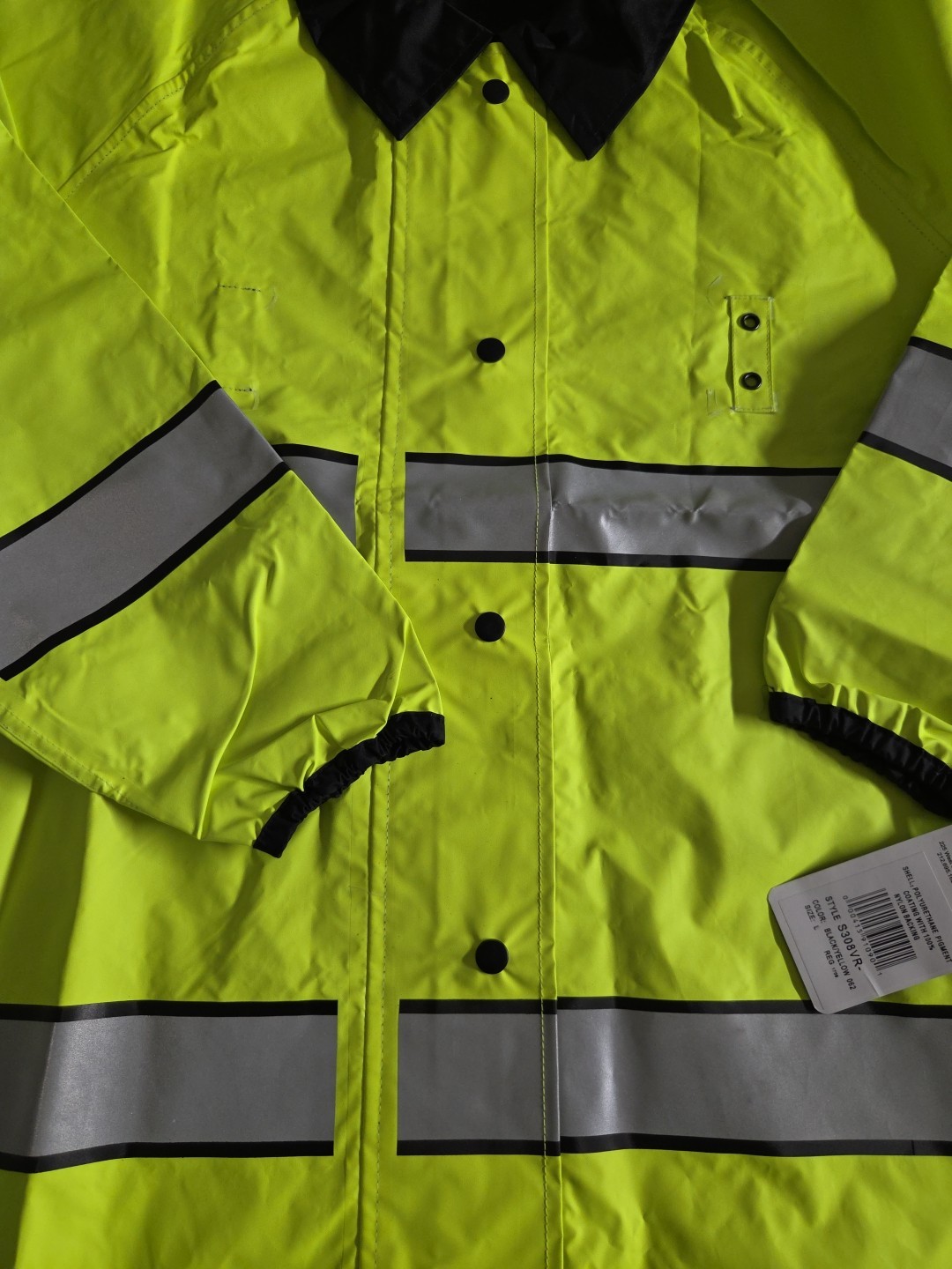 Spiewak S308VR Vizguard Short Reversible Rain Jacket Size LARGE New (F7)