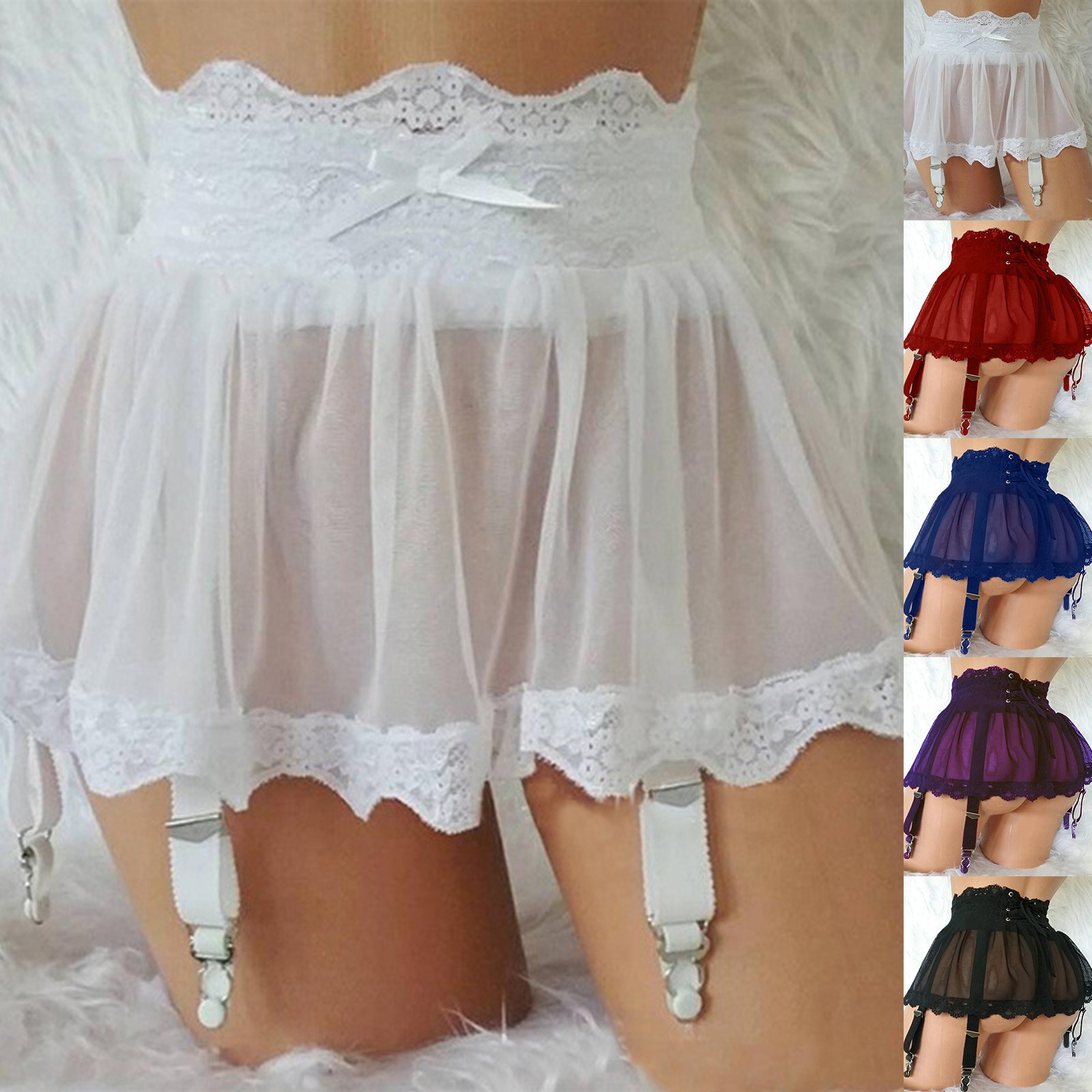 Women Dress Sexy Lingerie Plus Size Bandage Garter Stocking Suspenders Garter