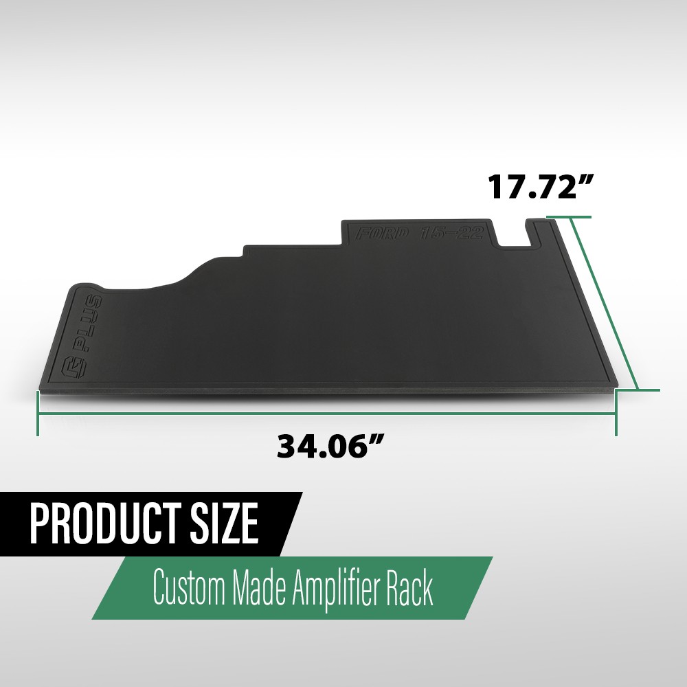 1/2 PVC Custom Made Amplifier Rack Fit For 09-24 Ford F150/17-24 F250 F350 Truck