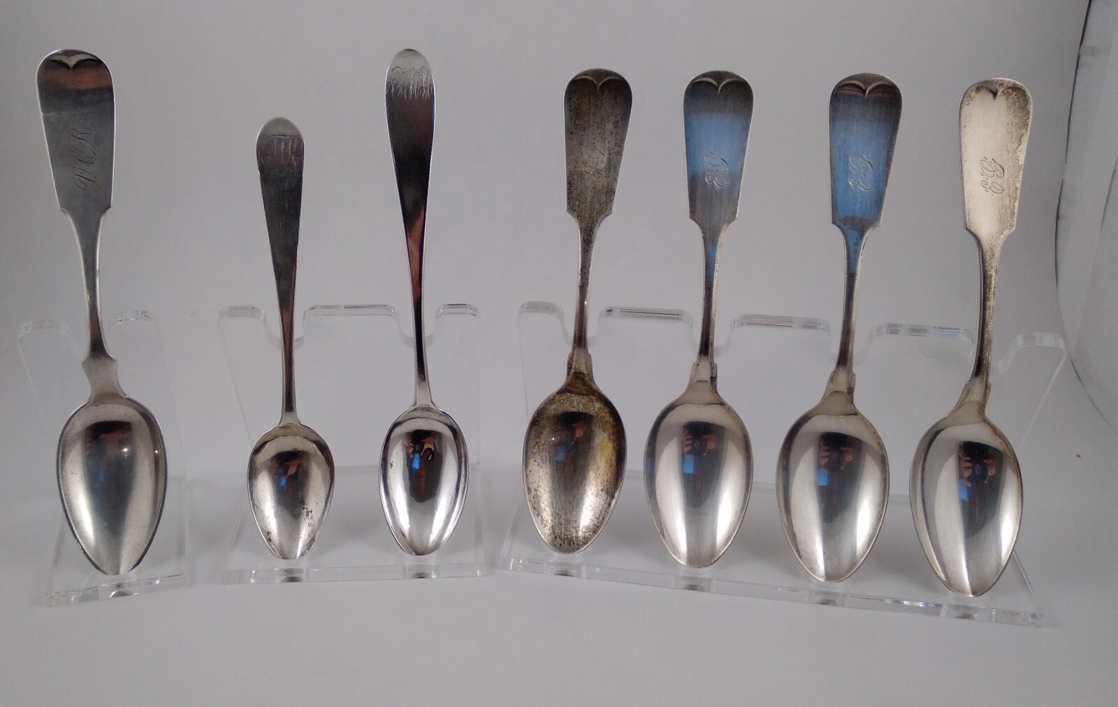 Acrylic Spoon Display Stands, Single, Double & Quad - Free Domestic Shipping