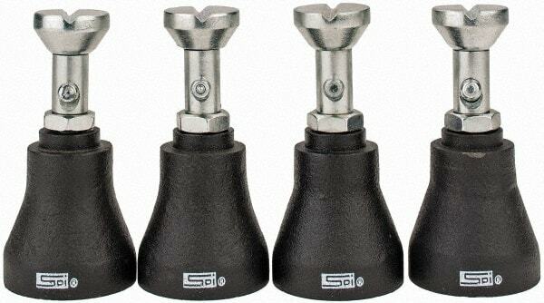 SPI 91-339-2 Machinist's Jack Set with 4 Jacks & Case: Adjustable 3" to 4" High