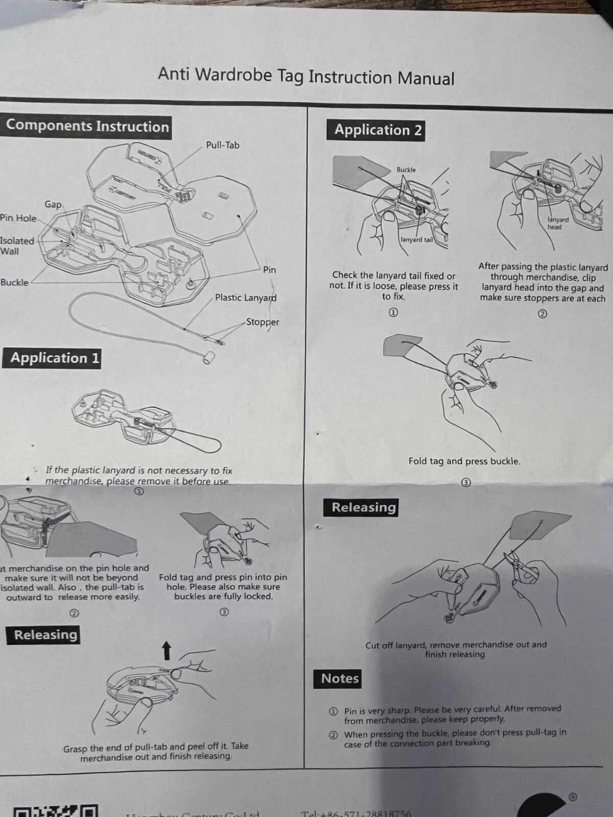 T-WARDROBE Security Clothing Tag 5 Tags Wardrobing Tag Retail Supplies