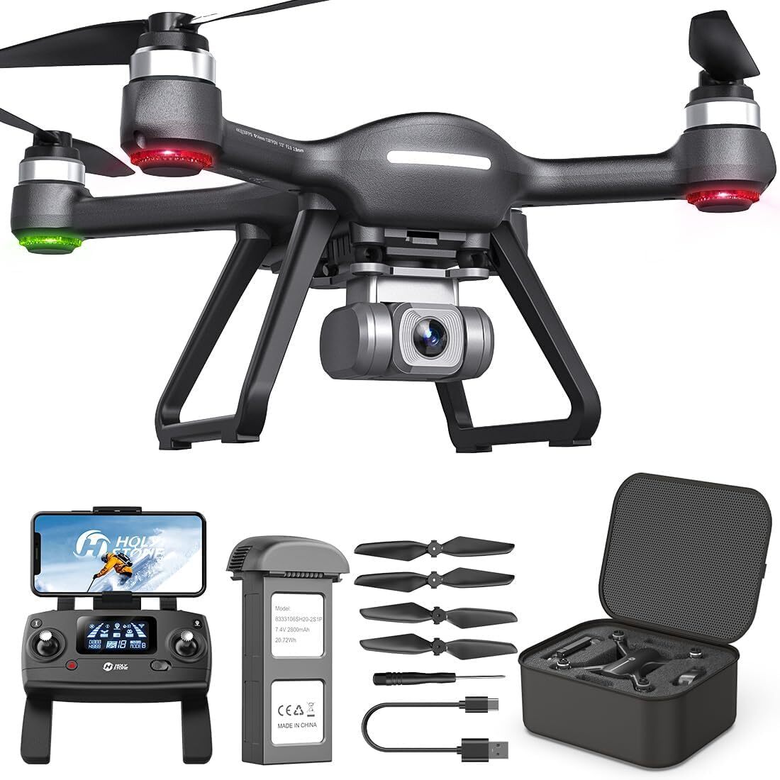Holy Stone HS700E Brushless 4K UHD Drone with EIS Camera GPS 5GHz FPV Quadcopter