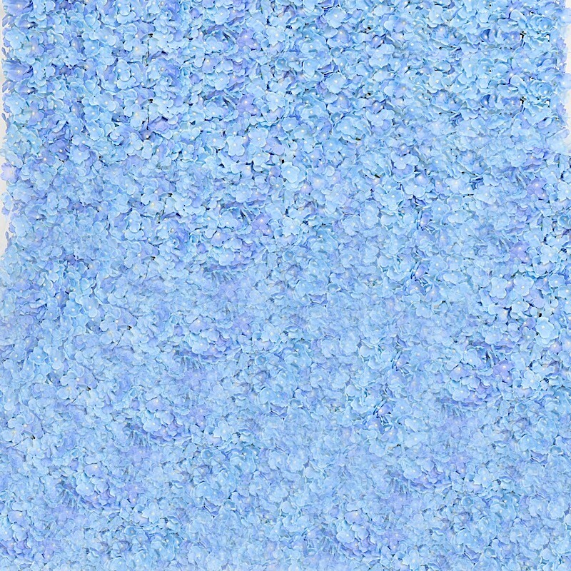 4 Serenity Blue Hydrangea Flowers Mat Wall Backdrop Panels Wedding Decorations
