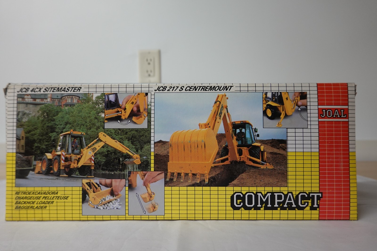 JOAL 175 JCB 4CX SITEMASTER BACKHOE LOADER 1:35 SCALE N.I.B.