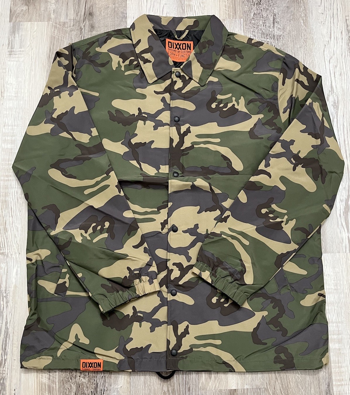 Dixxon Flannel Co. Mens XXL Coaches Jacket Thick Windbreaker Camo Wind/Water NEW
