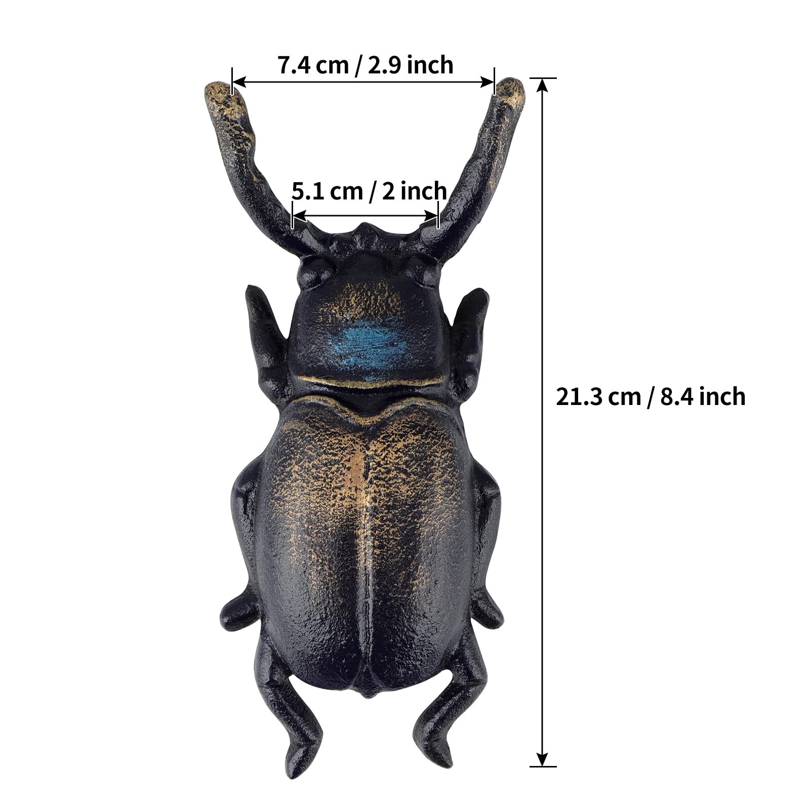 Cast Iron Boot Jack, Beetle Boot Puller, Shoe Remover for Work Boots, Rubber ...