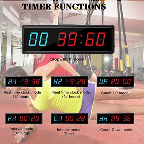 Interval Timer GYMLED Fitness Gym Home Tabata MMA Boxing Count Down and Up