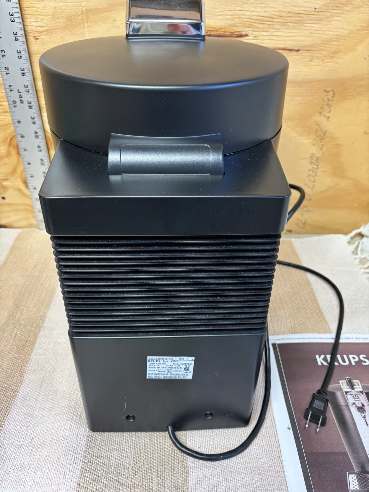 KRUPS BEERTENDER Model VB502 BEER KEG Dispenser With 4 Heineken Tubes ~ Tested