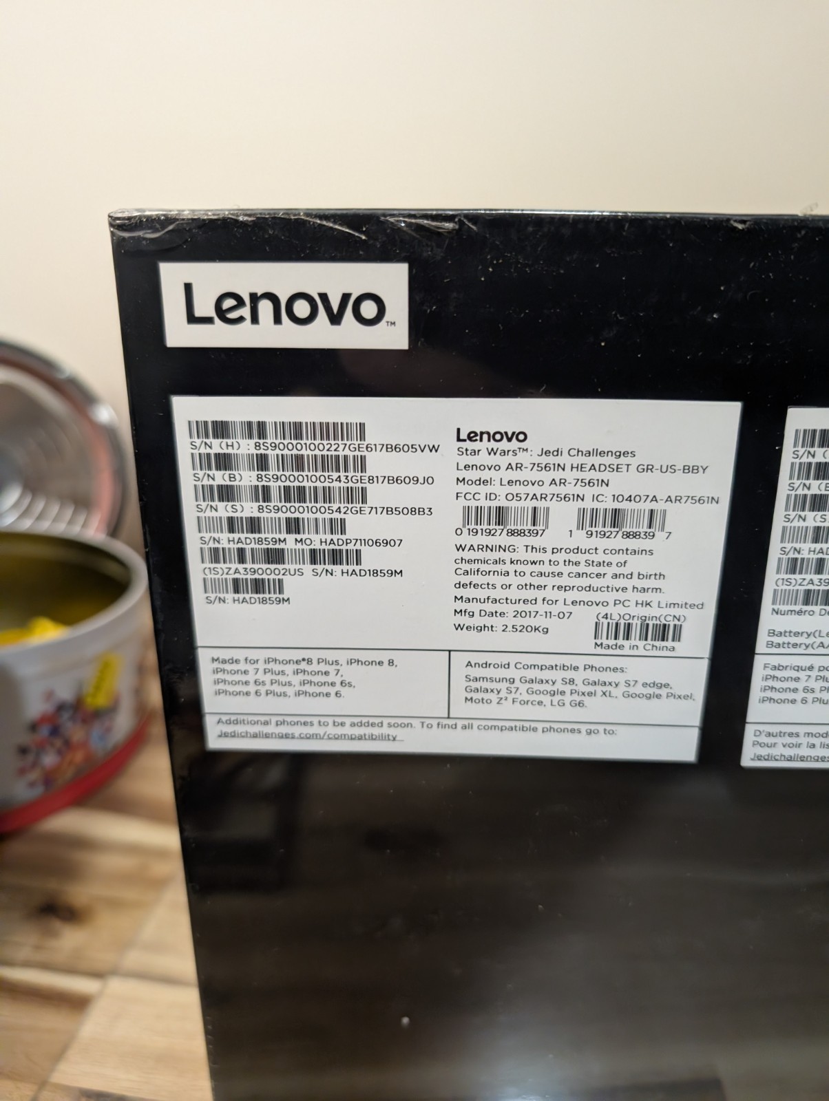 Star Wars Jedi Challenges Lenovo Mirage AR Lightsaber Game Sealed Disney