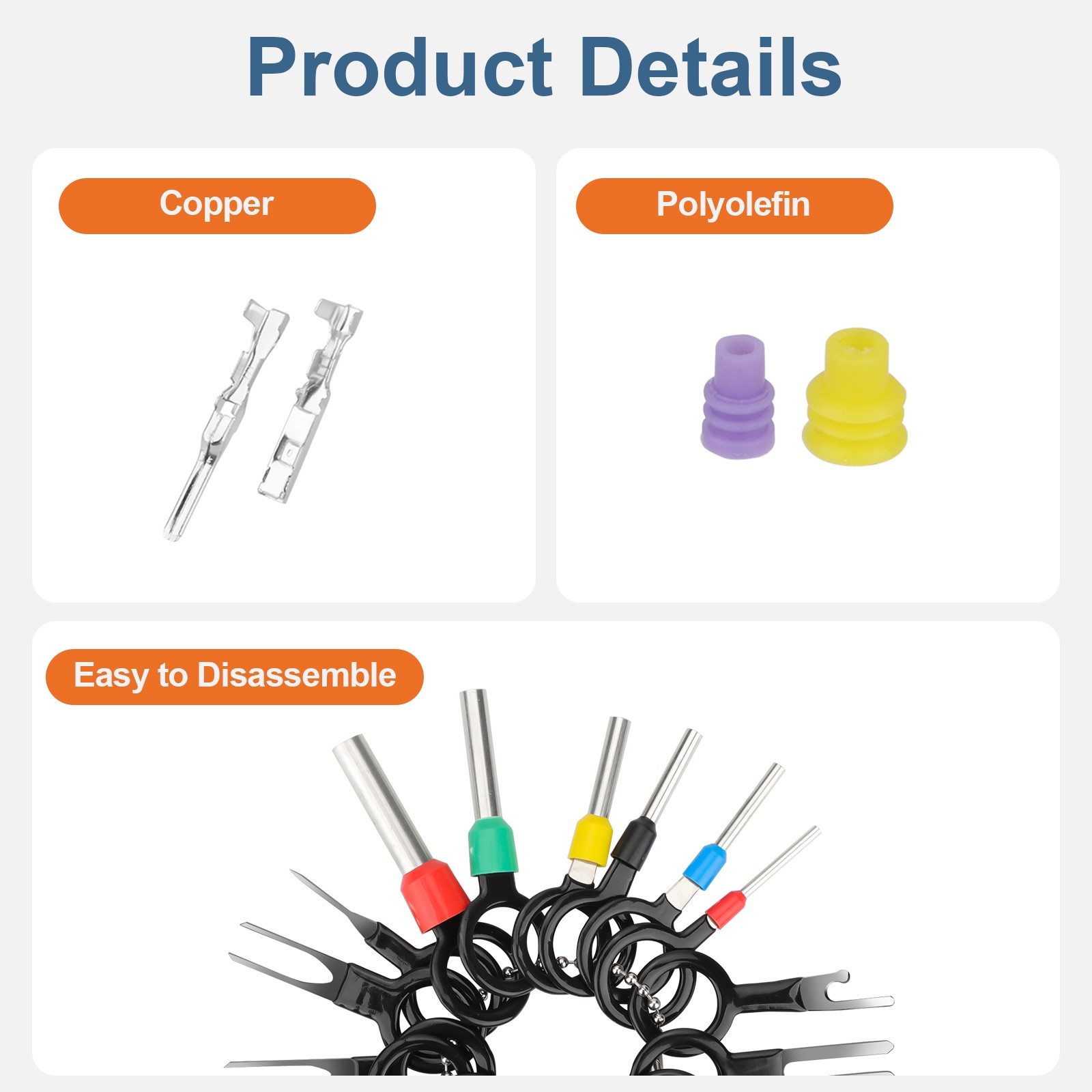 567Pcs Automotive Electrical Connector Pins Kit Terminal Removal Tool Wire Seals