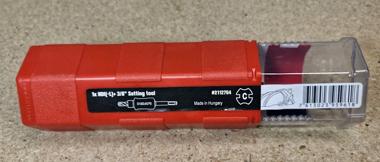 Hilti No. 2112764 anchor setting tool and drill bit combo - HDI(-L)+ 3/8"