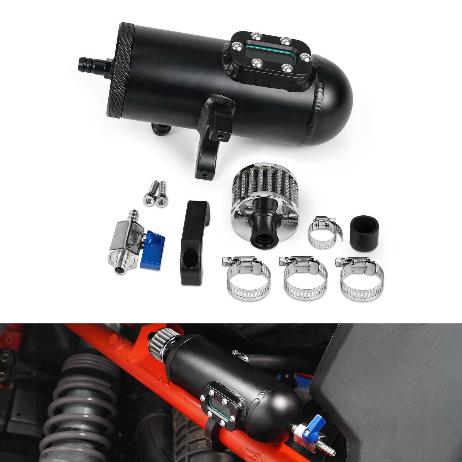 NICECNC Catch Can Oil Tank Kit For Can-Am Maverick X3 Max R RR Turbo DPS 2017-23