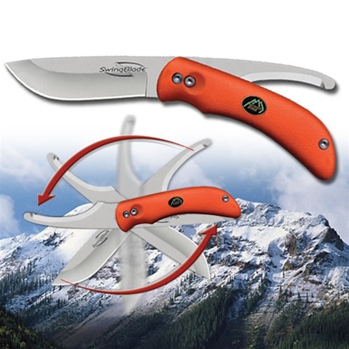 NEW Outdoor Edge SwingBlaze Knife Orange Drop Point and Gutting Blade SZ-20NC