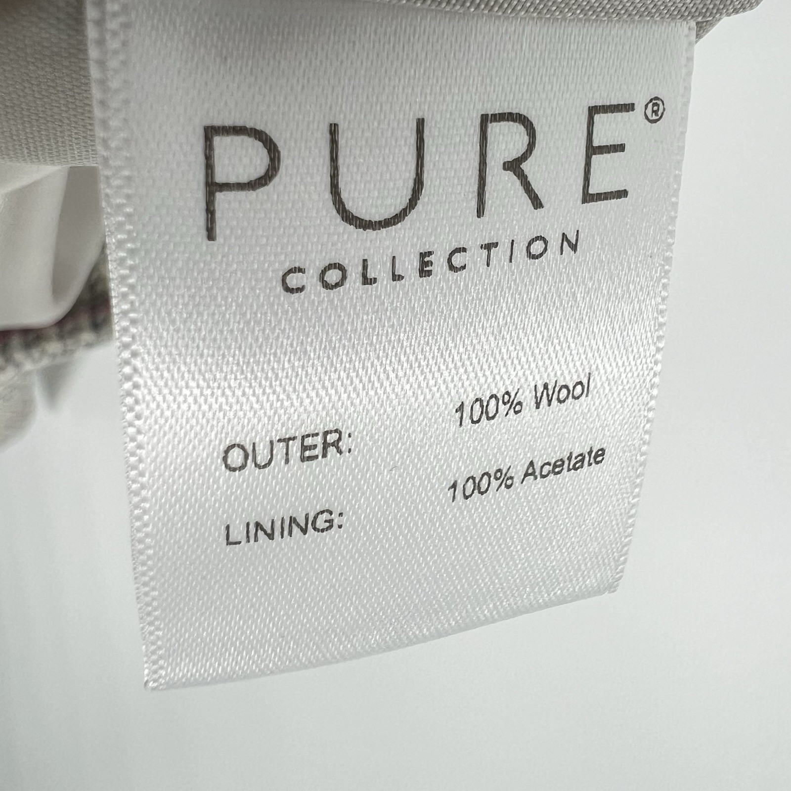 PURE Collection Pencil Skirt Womens Size 6 Ivory Gray Glen Plaid Wool by Moon