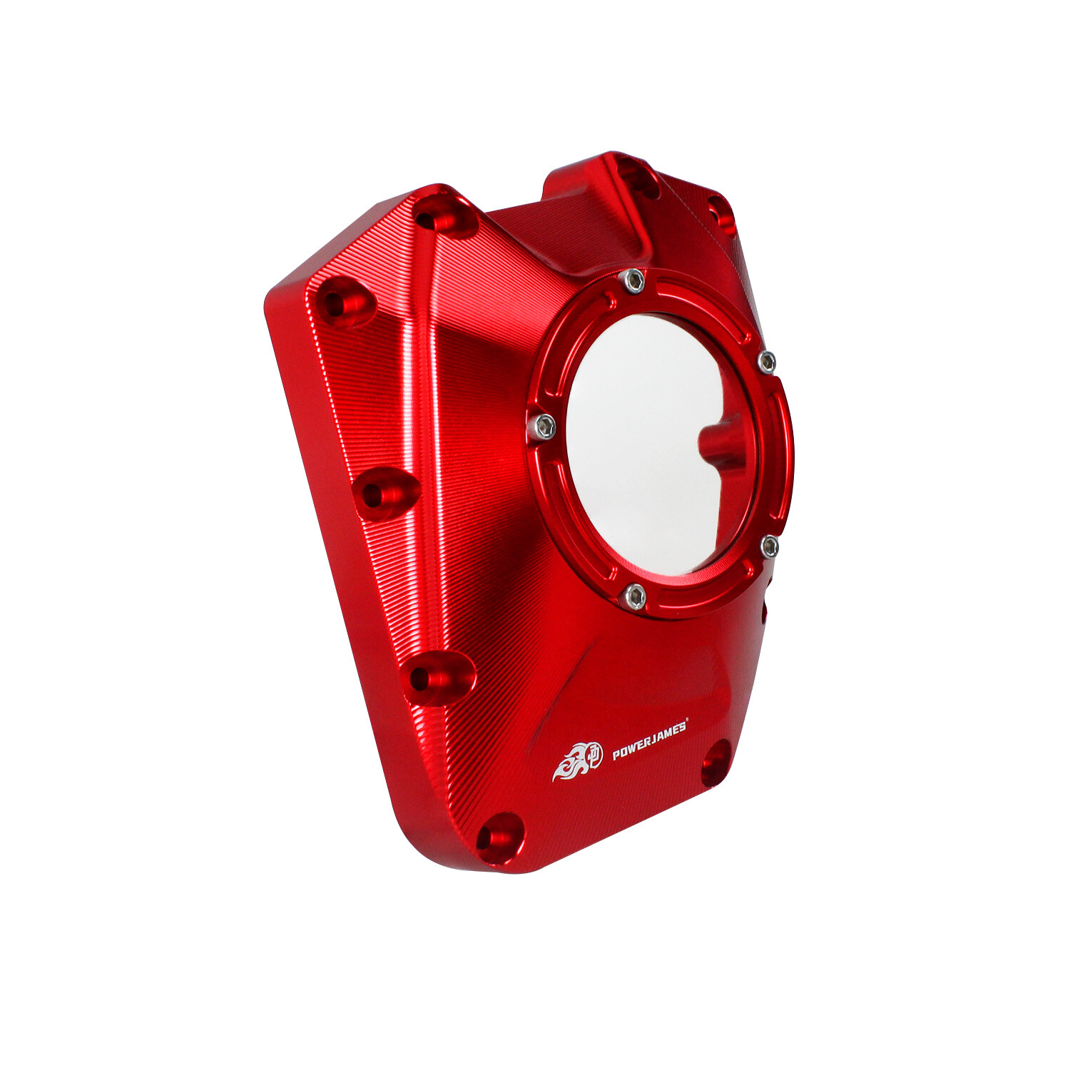 Red Transparent Camshaft Cover for Harley 01-17 Softail Dyna, 01-16 Touring FLH