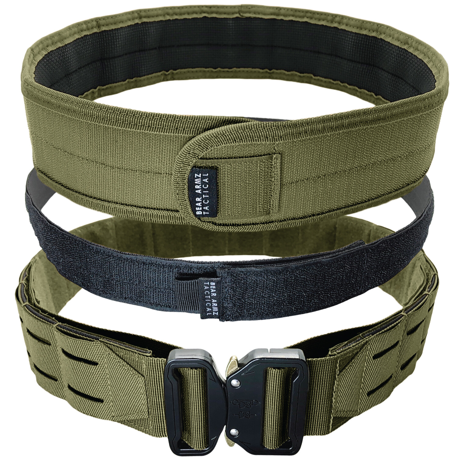 Bear Armz Tactical Battle Belt | Molle Riggers Belt | War Belt | Heavy Duty Pad