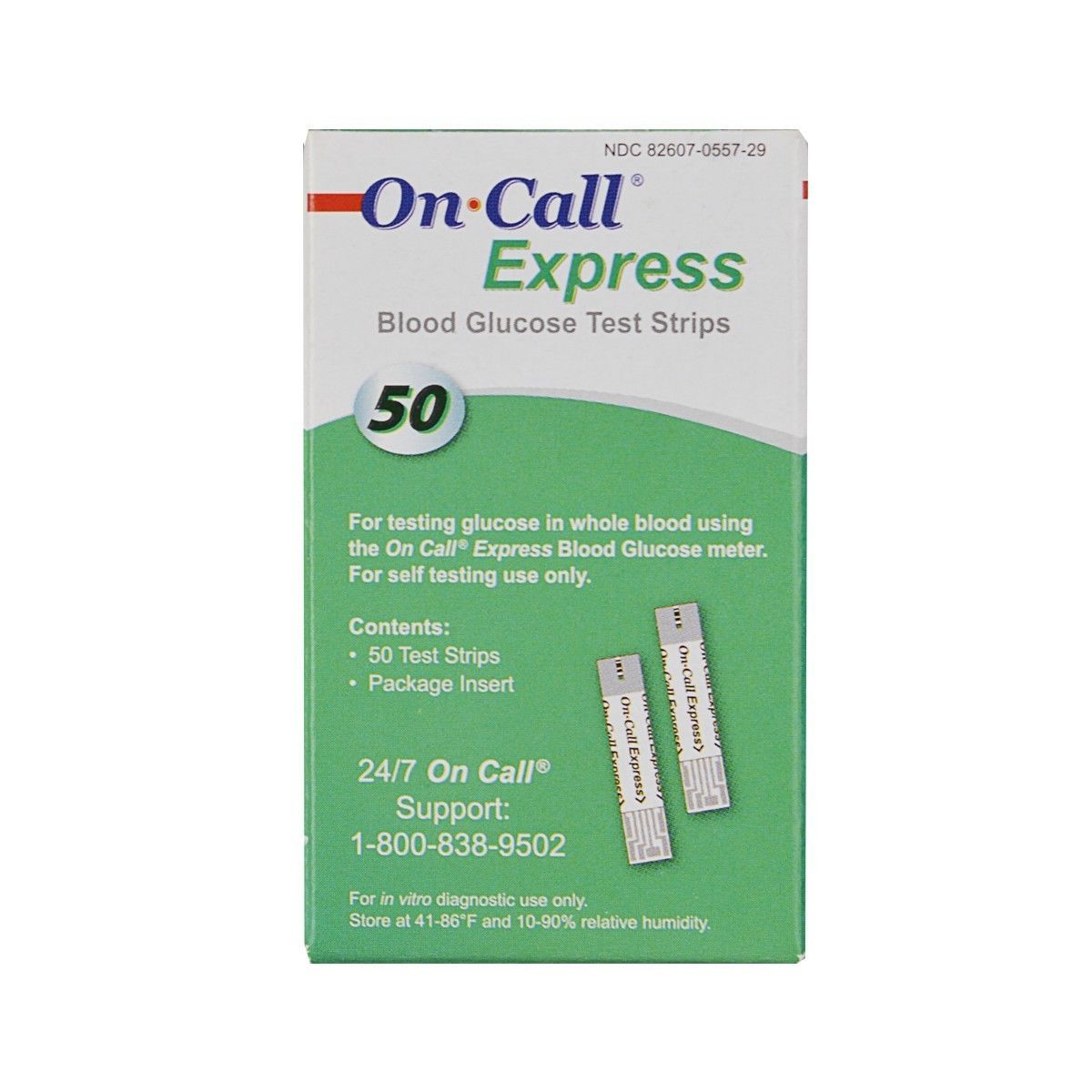 50 On Call Express Test Strips