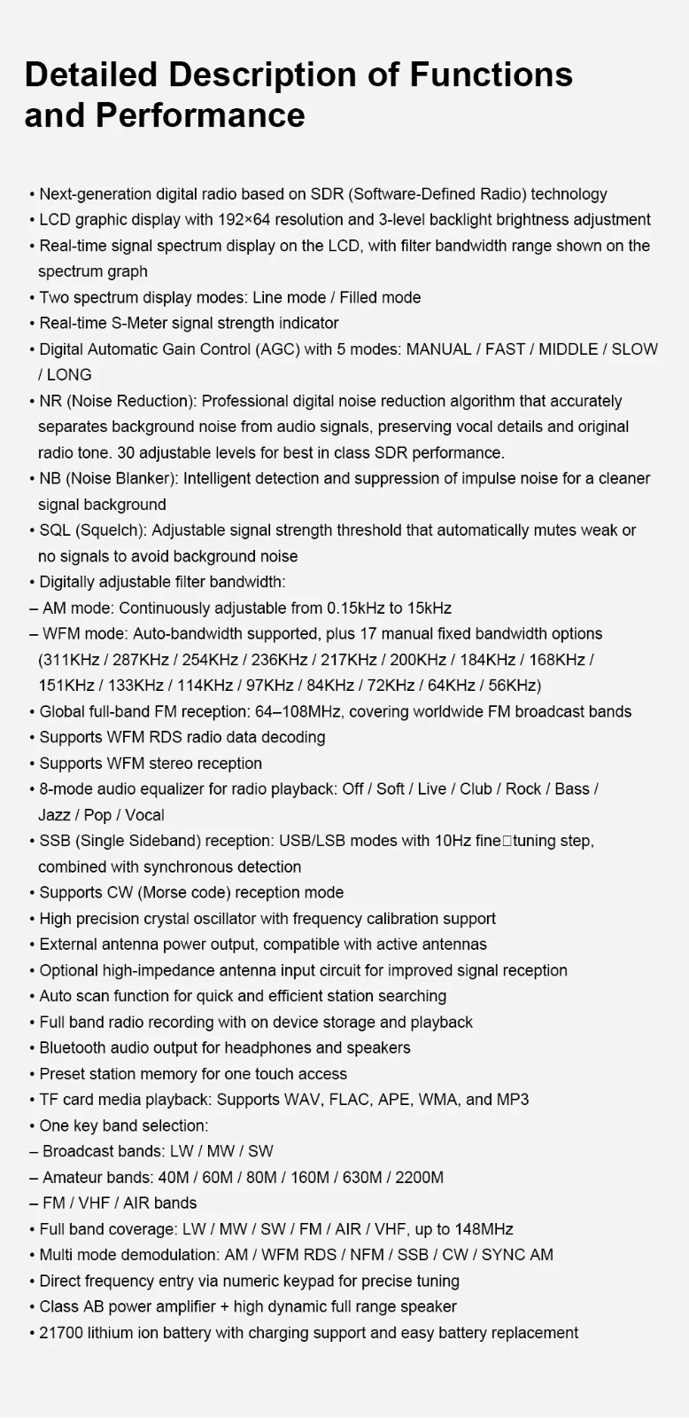 2026 Latest MLite-880 Malahit SDR Receiver Digital DSP Radio SSB/AM/FM RDS