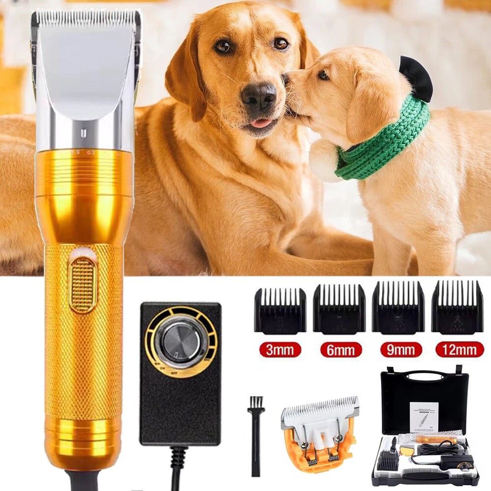 Heavy Duty Electric Pet Clippers for Thick Coats, Large Dogs, Horses & Livestock