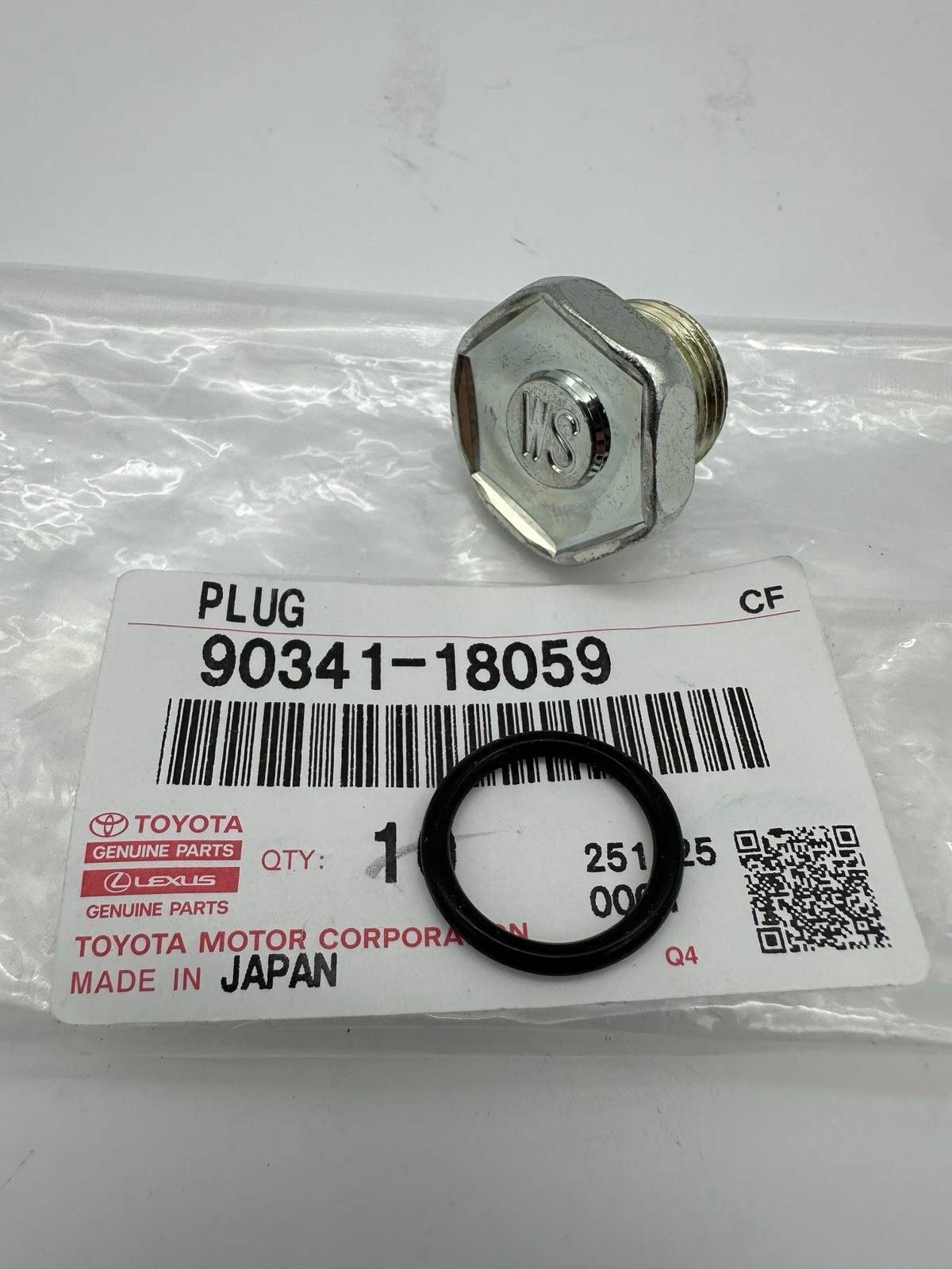 GENUINE TOYOTA 4RUNNER FJ TACOMA IS350 GX TRANSMISSION OIL FILL PLUG WITH O-RING