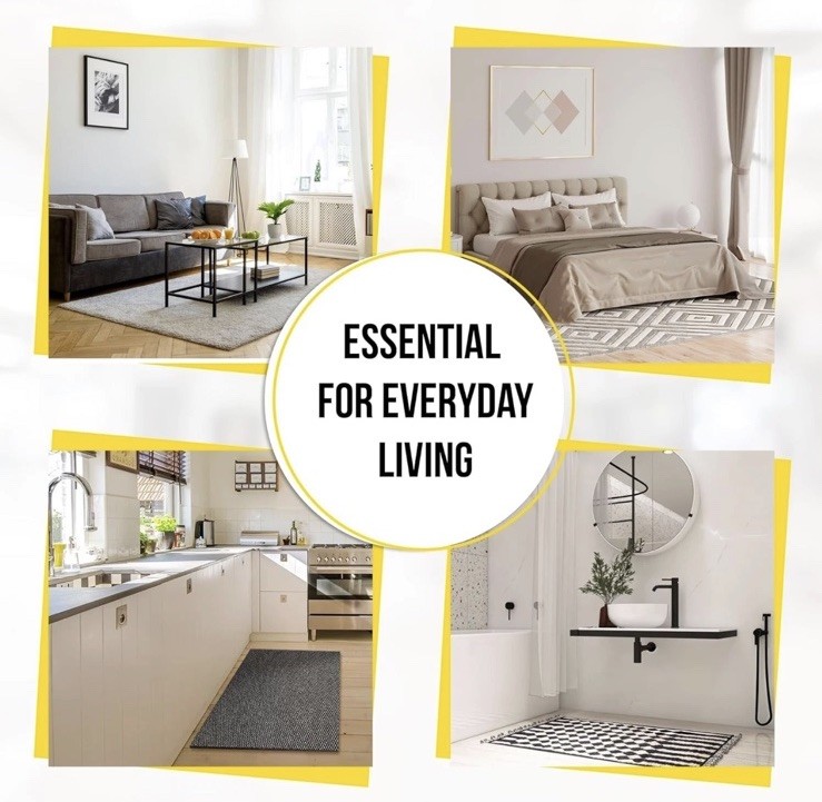 Alien Grip Rug Gripper Carpet Tape 12 Pieces, 4x4 inches New